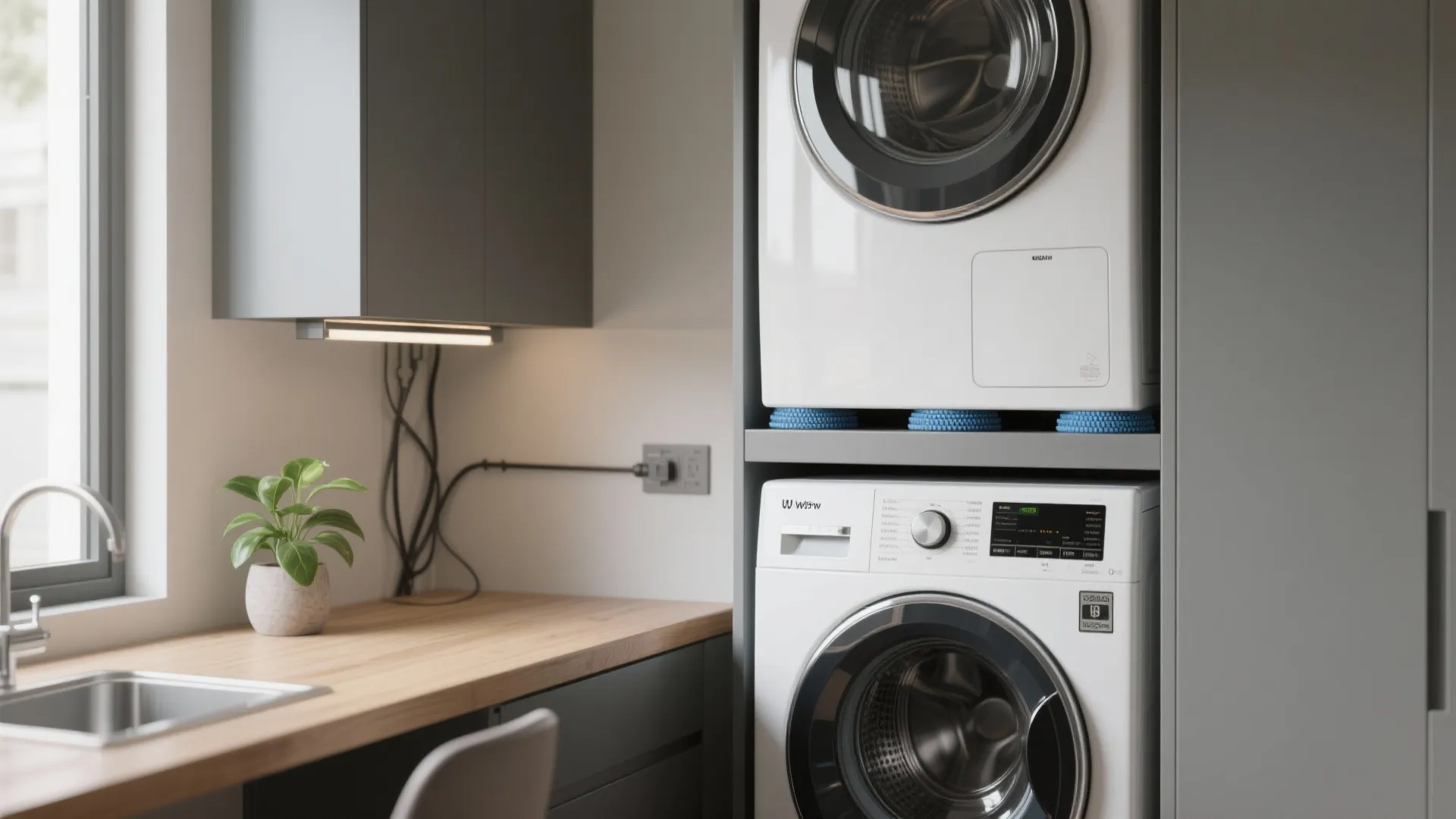 1. Vertical Stack & Work Ledge