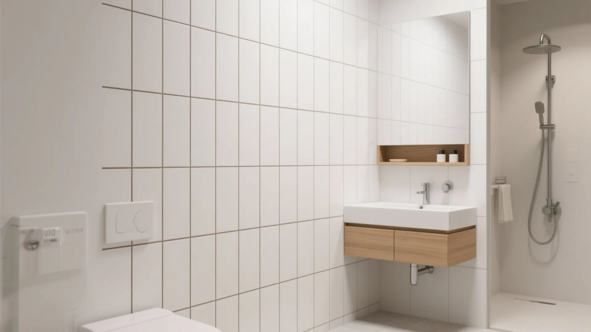 2) Vertical stacking for height: stacked joints, skinny grout