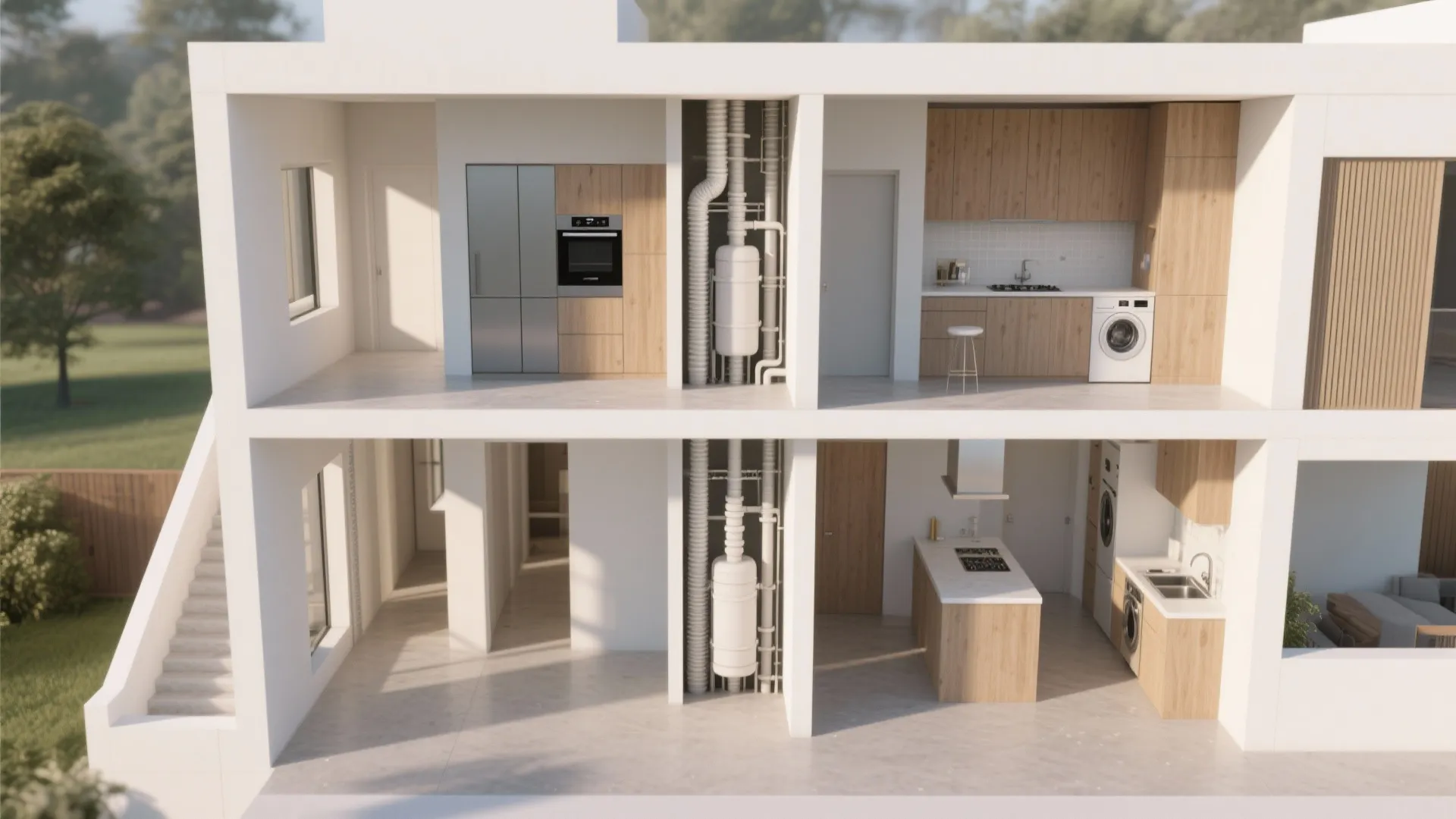 1. Stack functions vertically