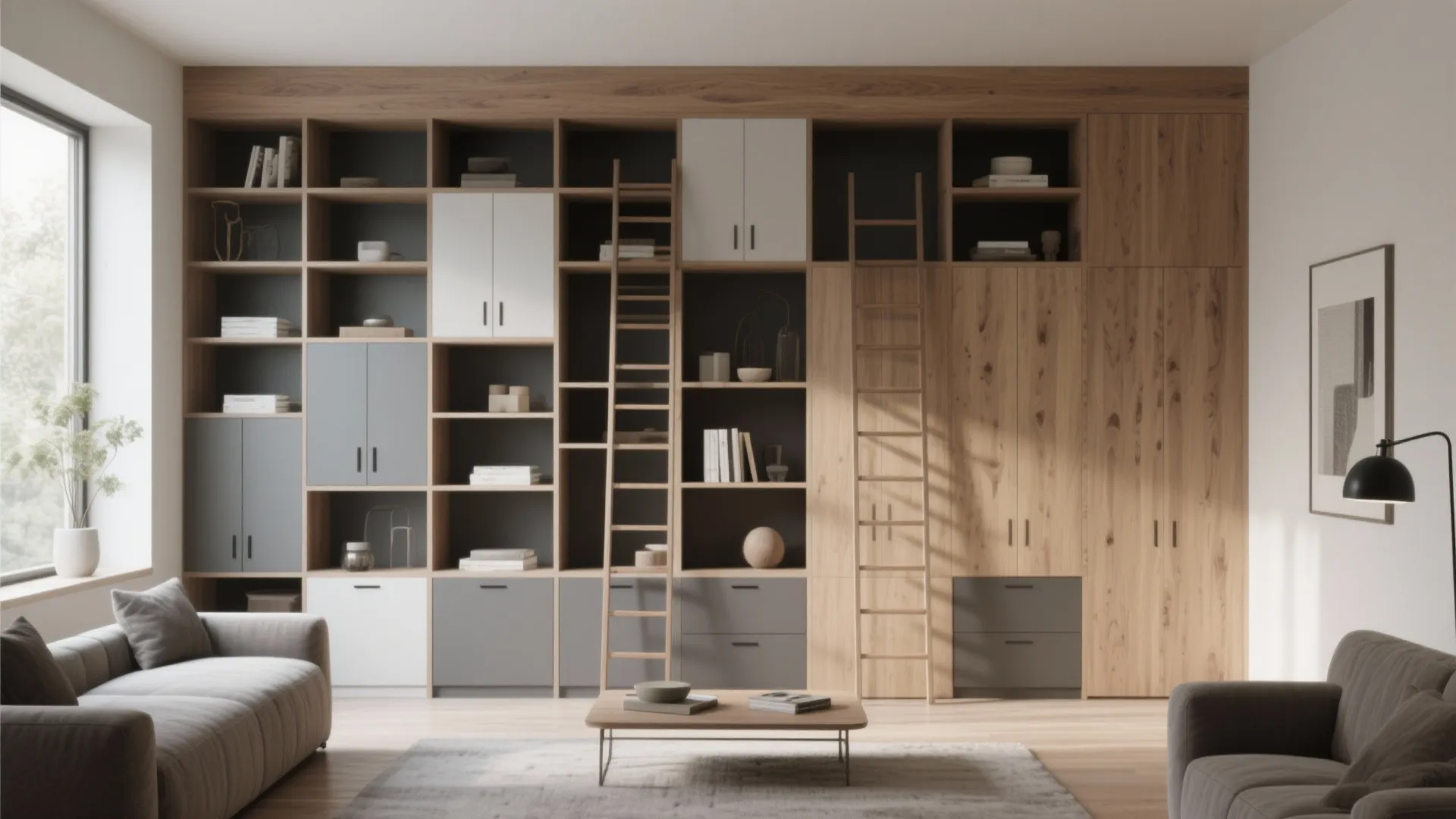 Vertical storage walls