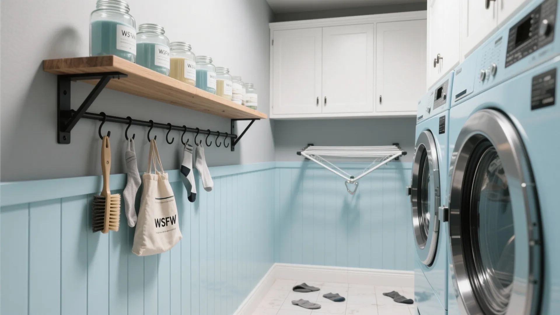 Idea 1: Go wall-first with vertical storage