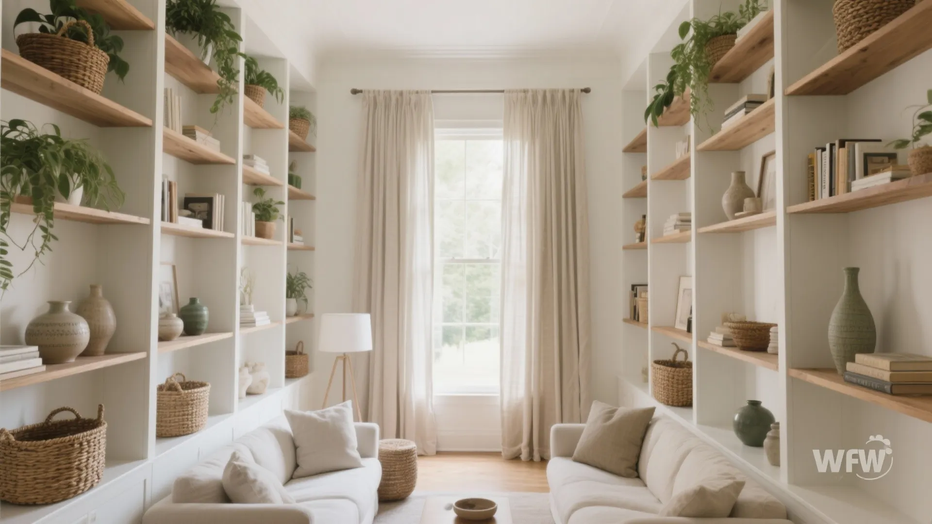 Tip 4: Go Vertical with Storage and Drapery