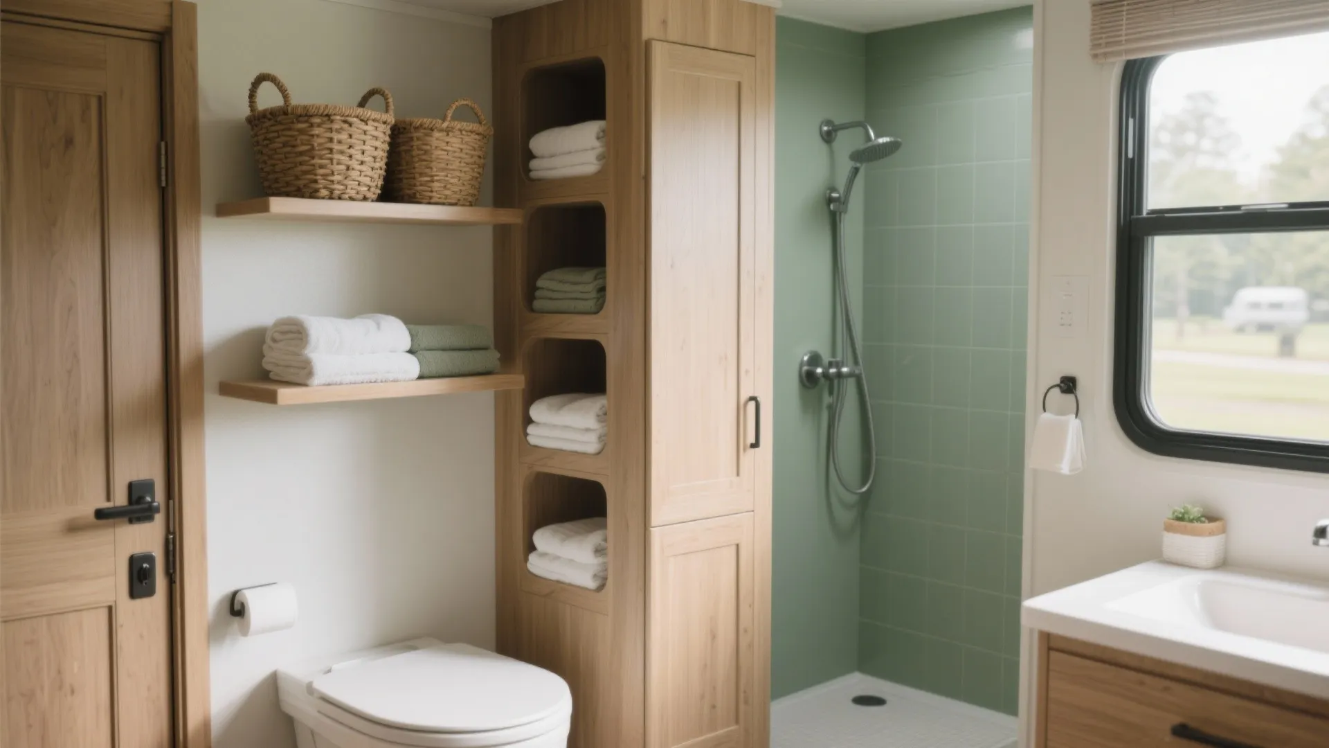 2. Go vertical with slim storage