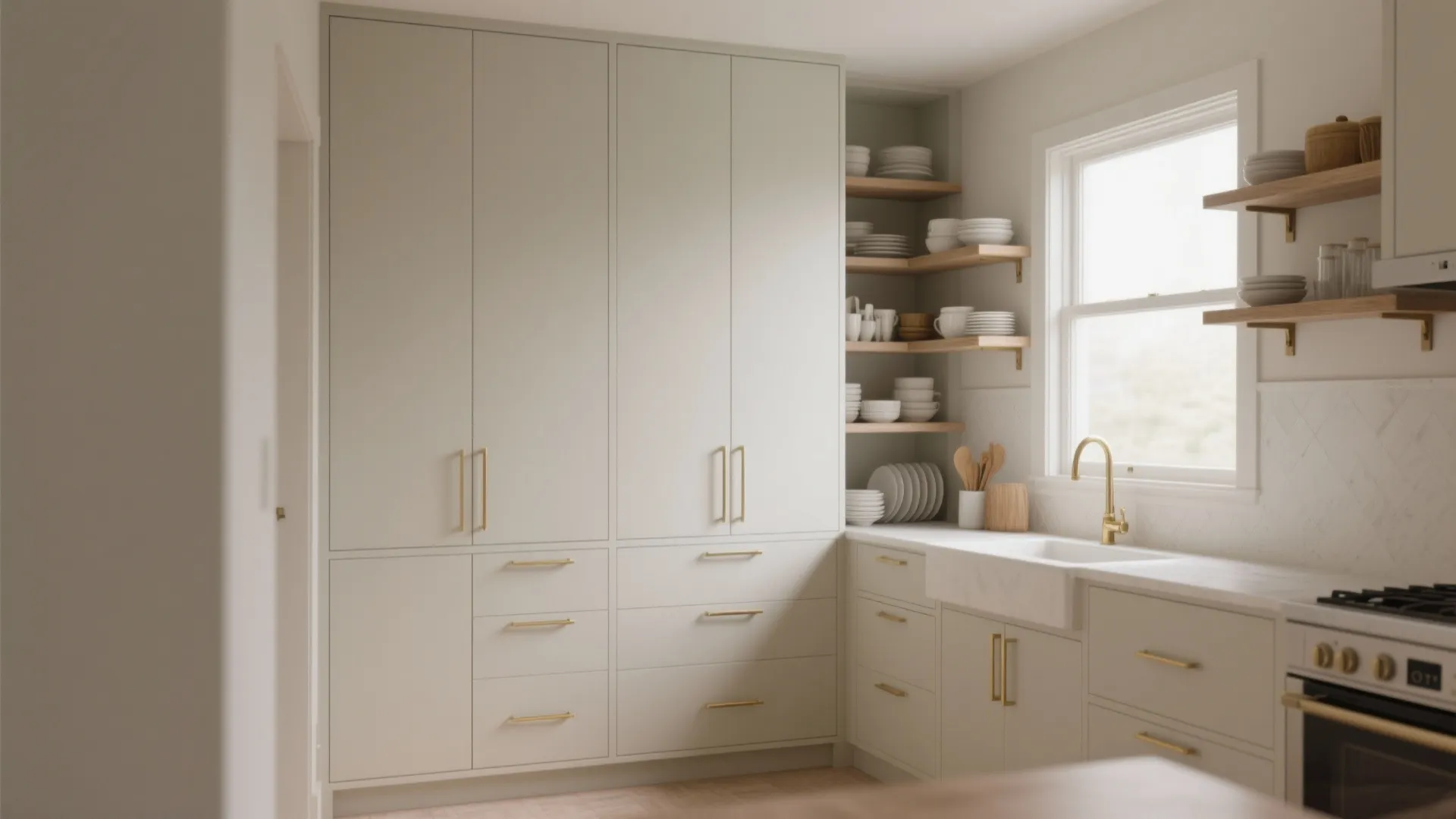 2. Embrace vertical storage and hidden cabinets