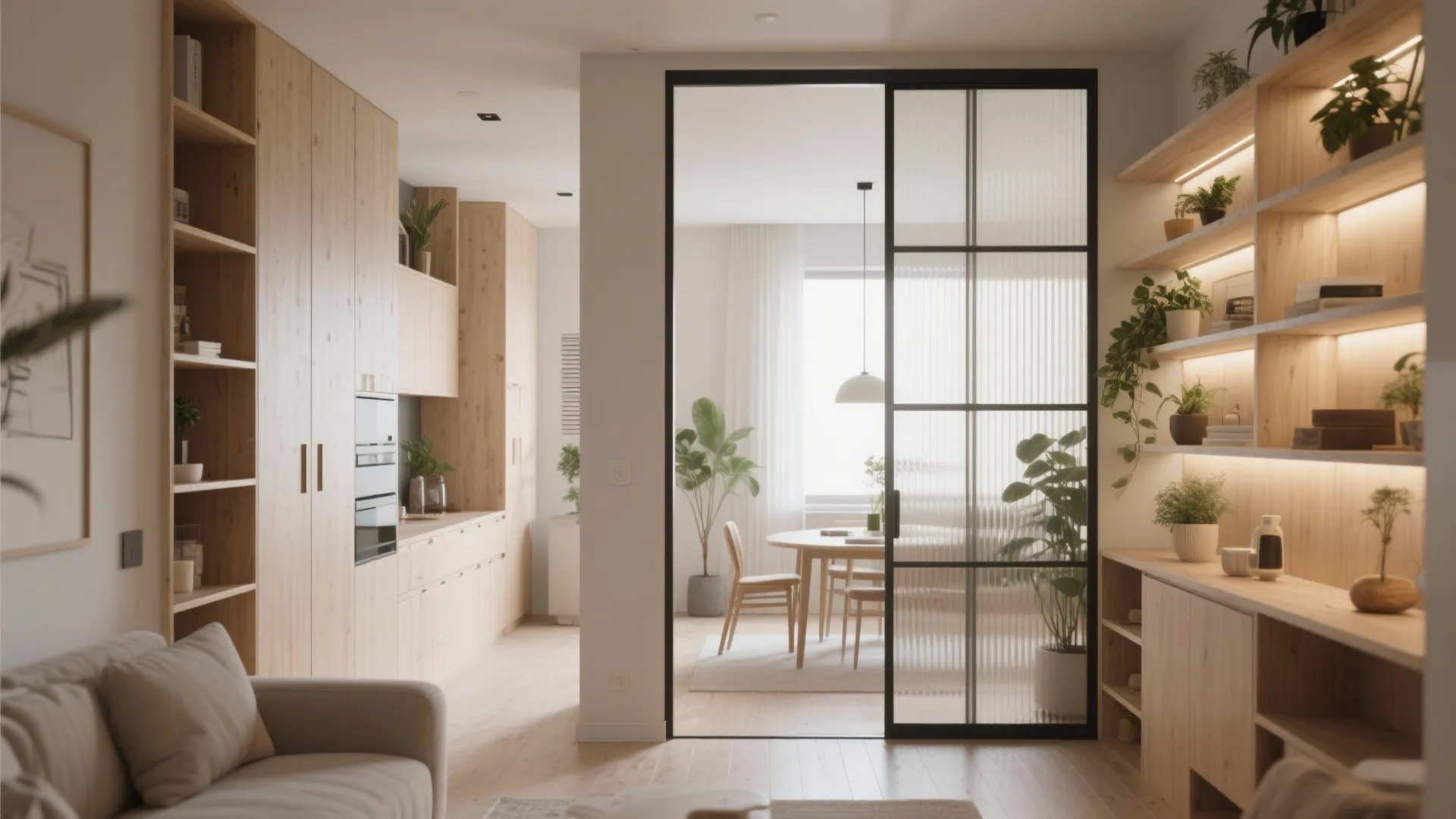 4. Use vertical storage and clever partitions