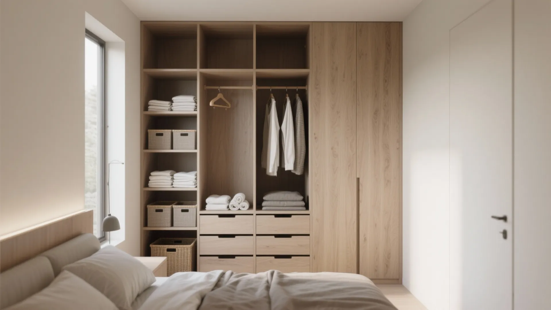 3. Use vertical storage and clever closets