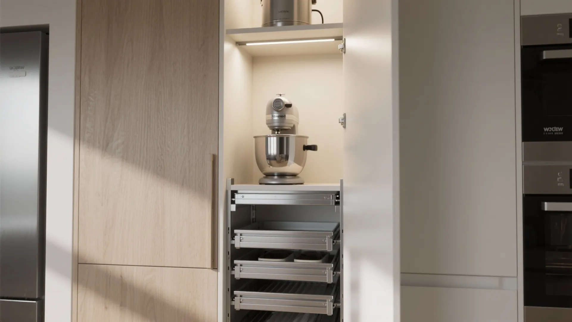 3. Vertical storage for tall gadgets