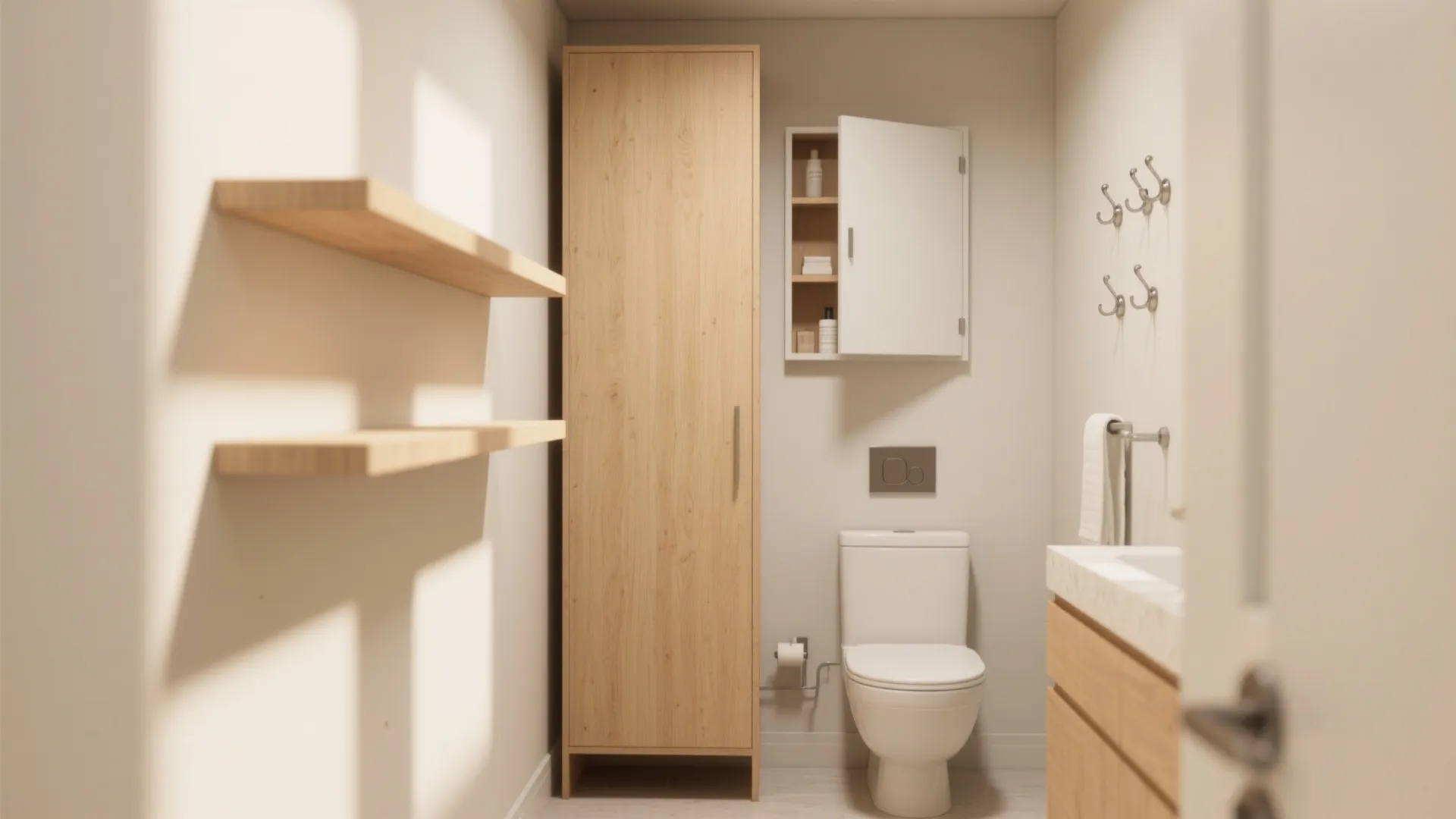 4. Maximize vertical storage and smart hardware