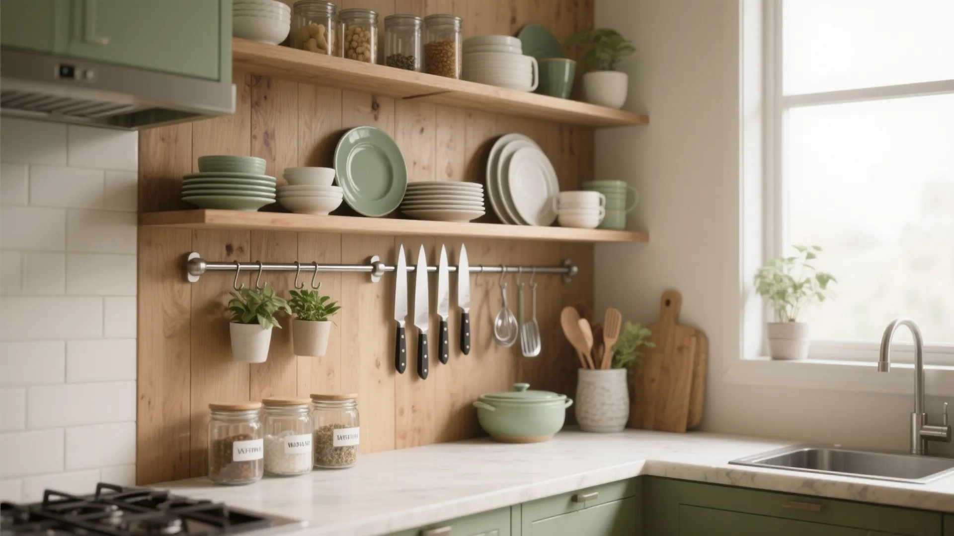 2. Go vertical—walls are storage too