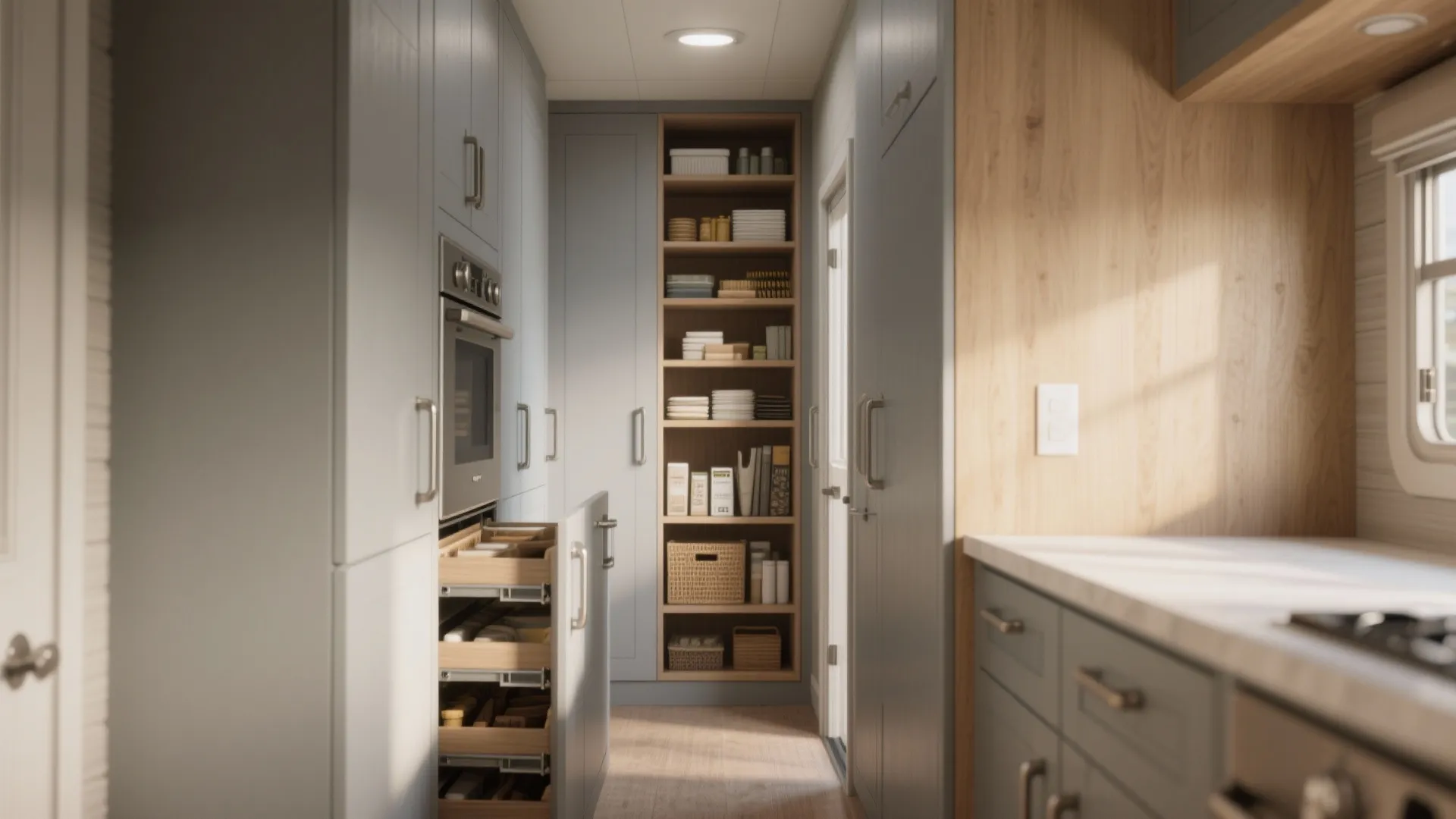 1. Vertical storage that breathes