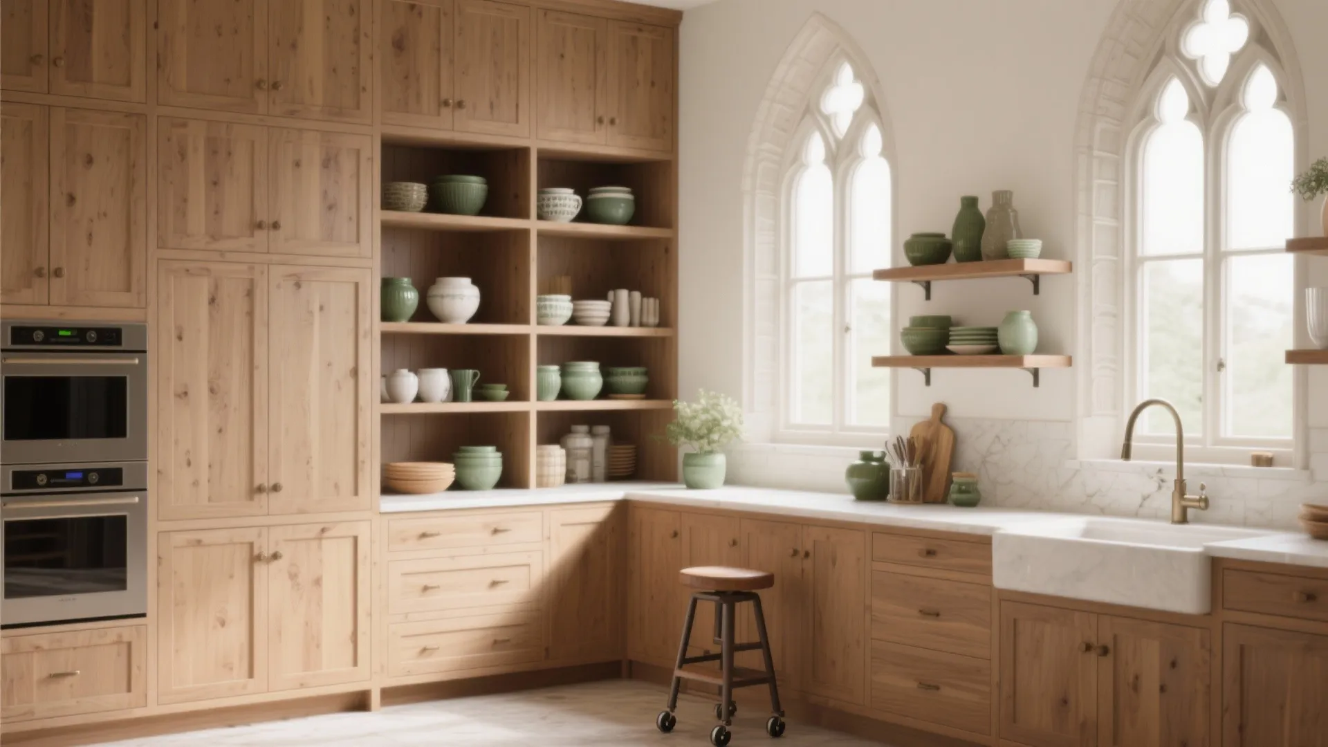 1. Embrace Vertical Storage and Open Shelving