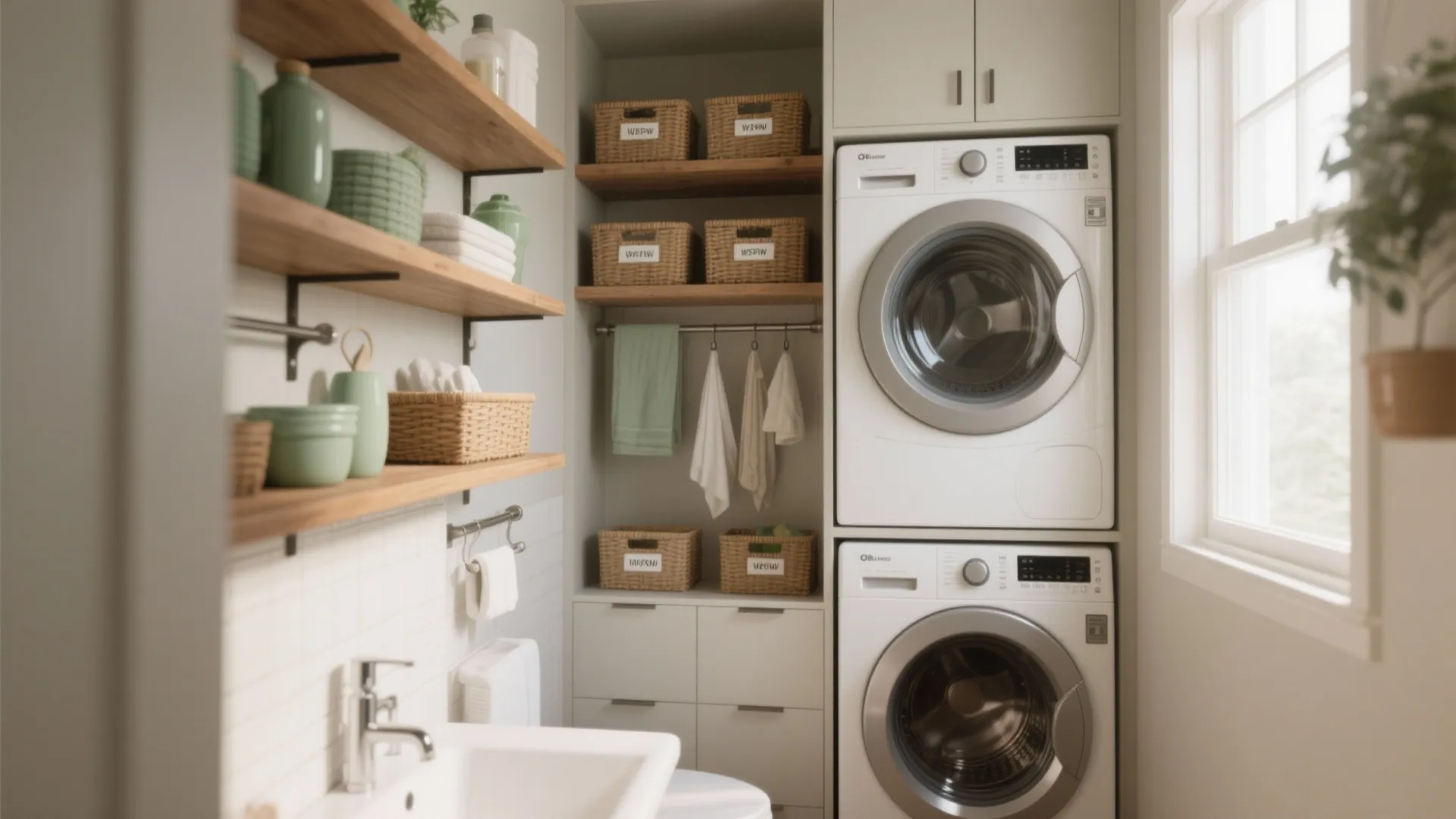 3. Vertical Storage & Open Shelves