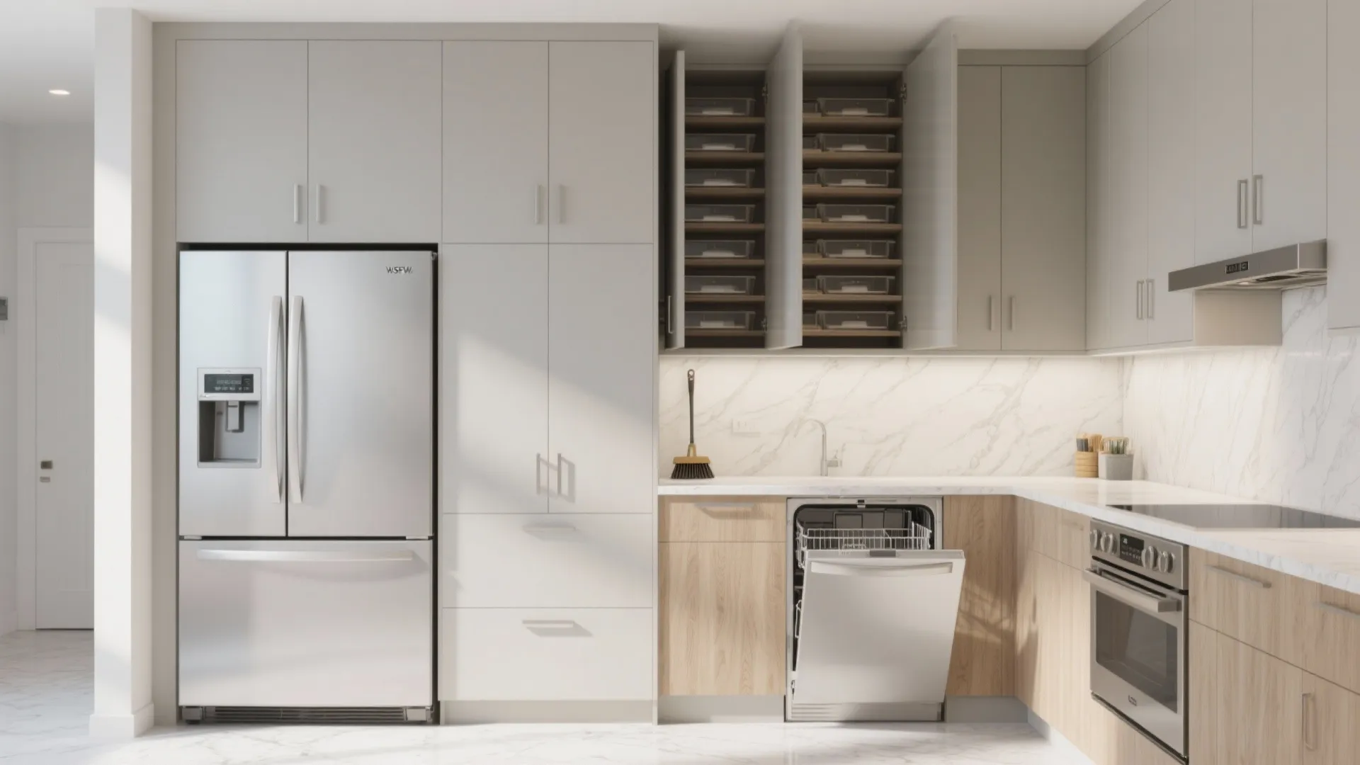 Vertical Storage and Slim Appliances