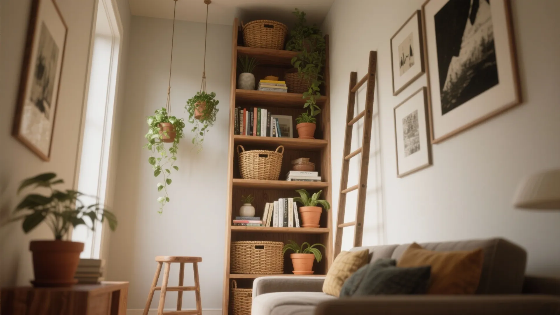 5. Go Vertical: Shelves, Plants, and Visual Layers