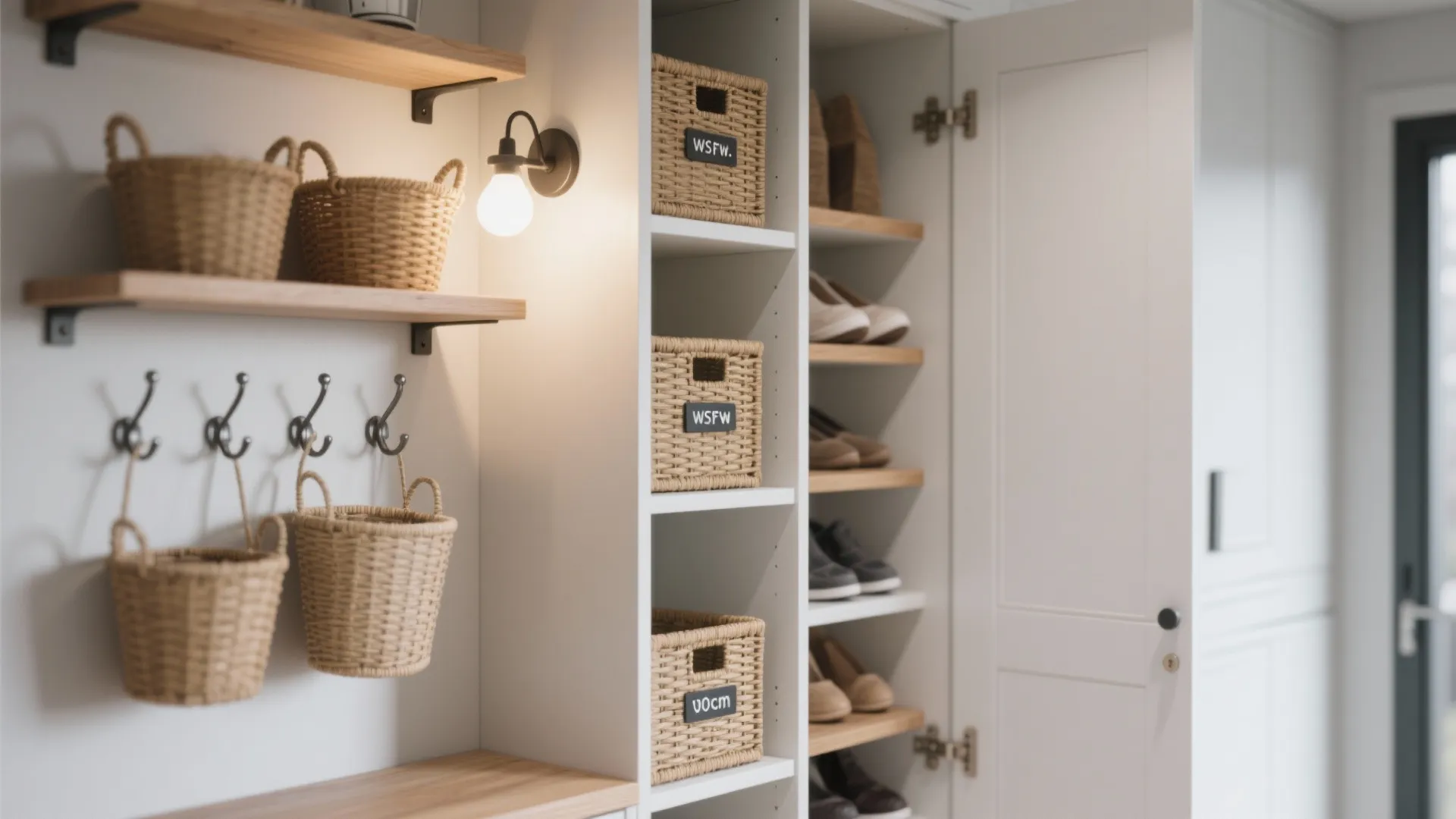 2. Prioritize vertical storage and slim furniture