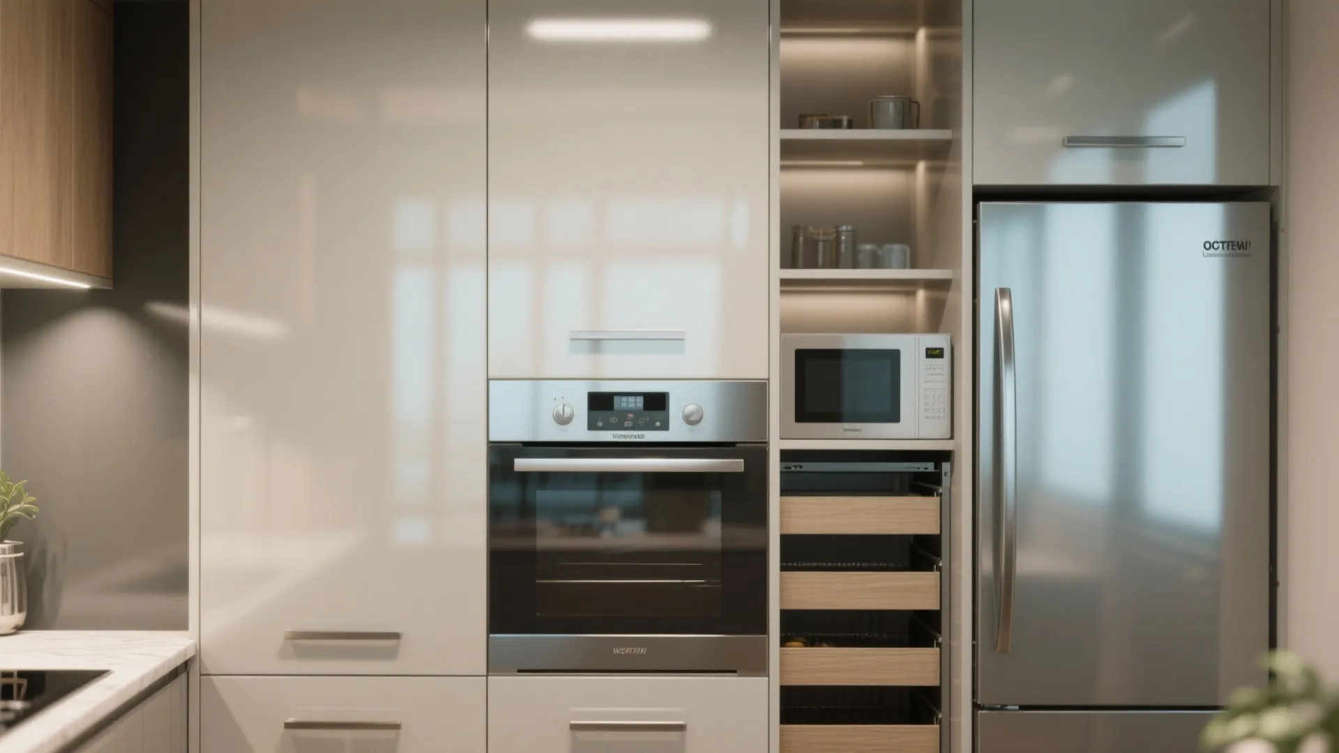 4. Vertical storage and disguised appliances