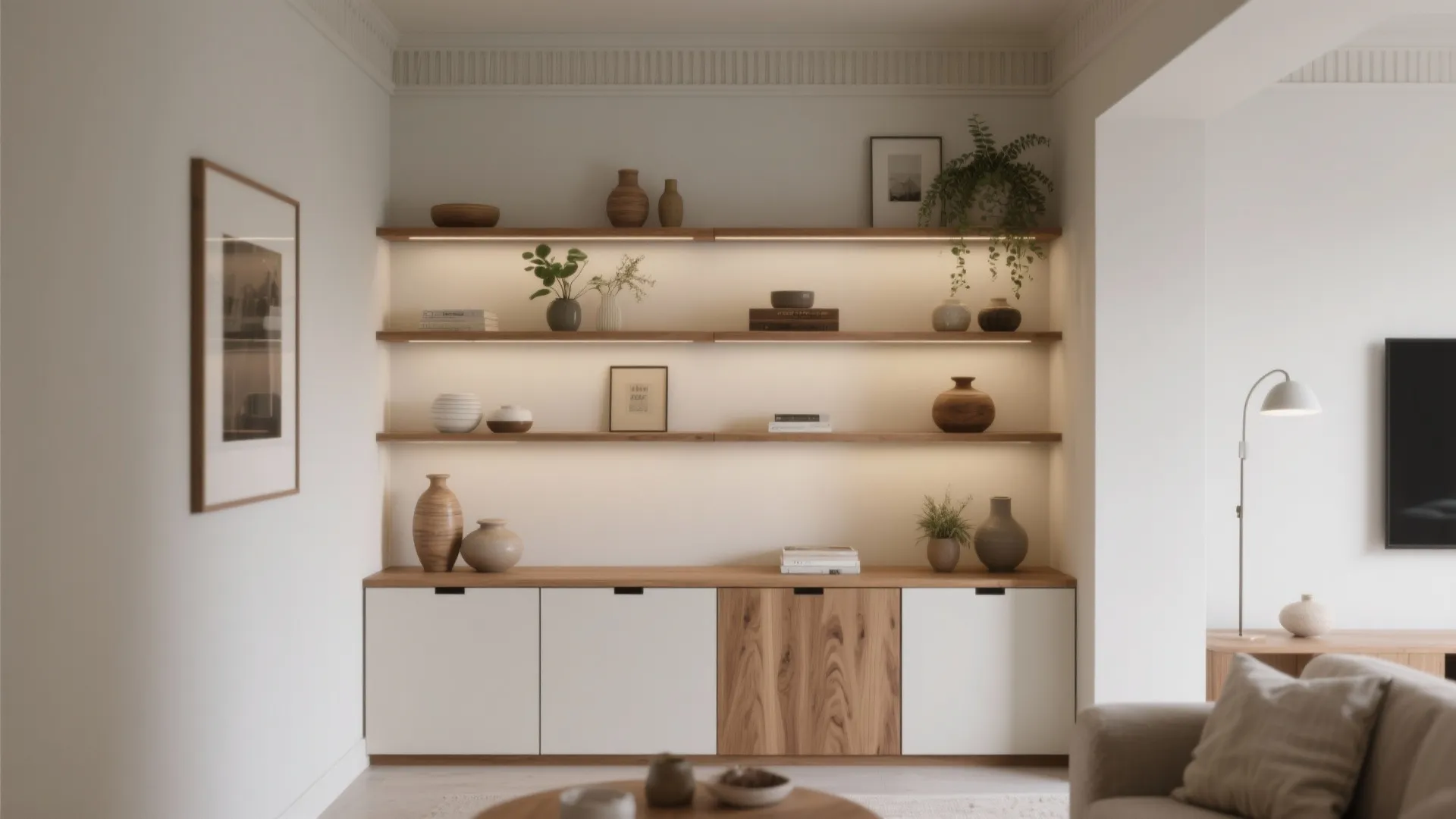 2. Vertical storage and curated display