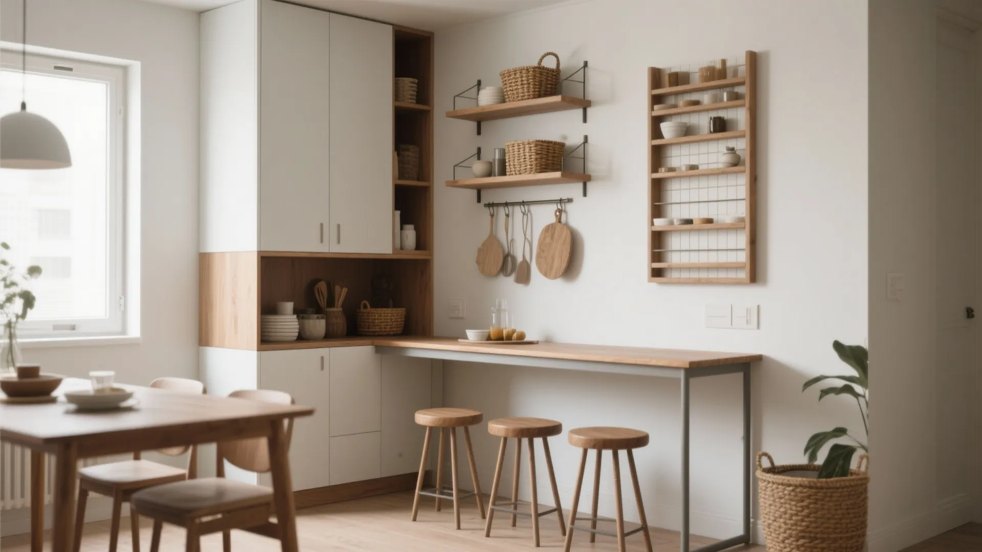 5. Multifunctional furniture and vertical storage