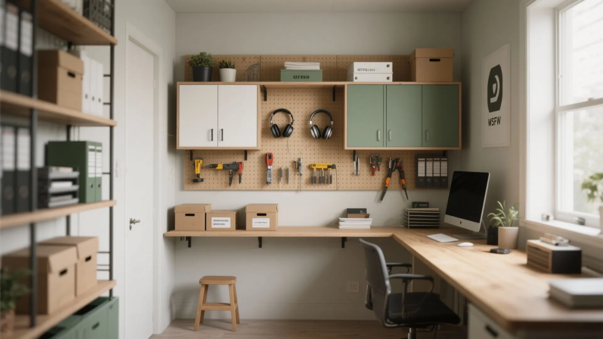 2. Vertical Storage Wall