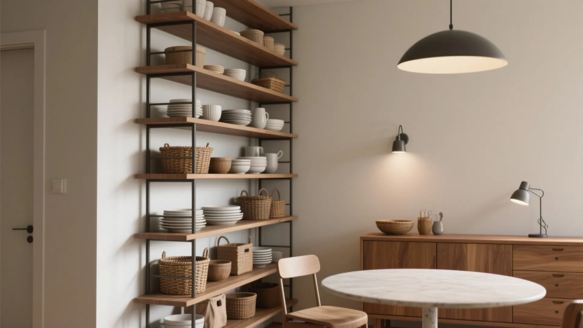 4. Vertical Storage and Slim Sideboards