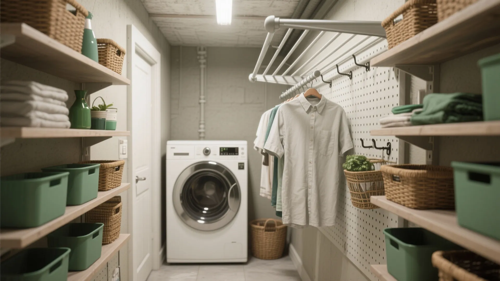 3. Use vertical storage and hanging rods