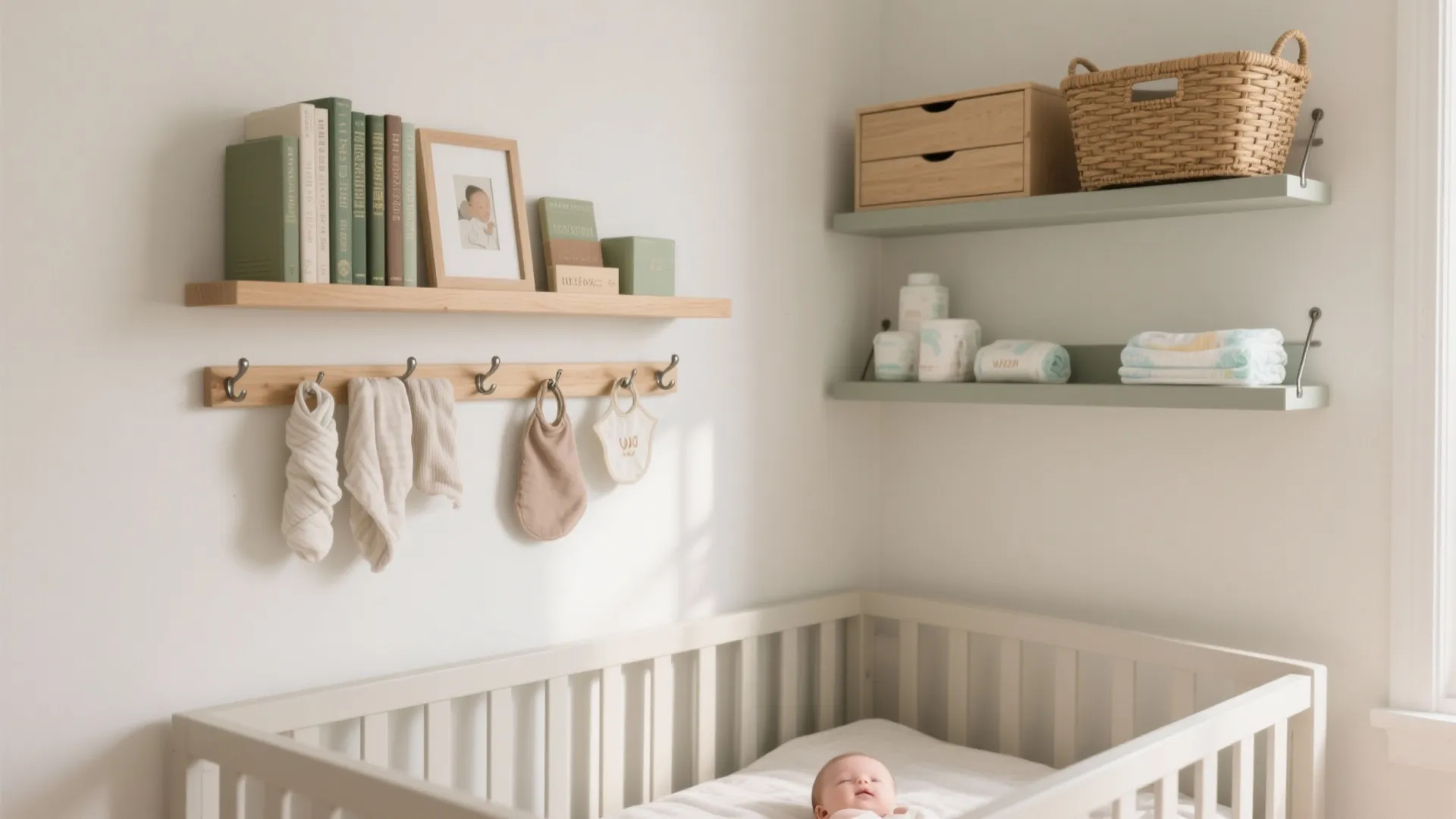 Vertical storage that grows with baby