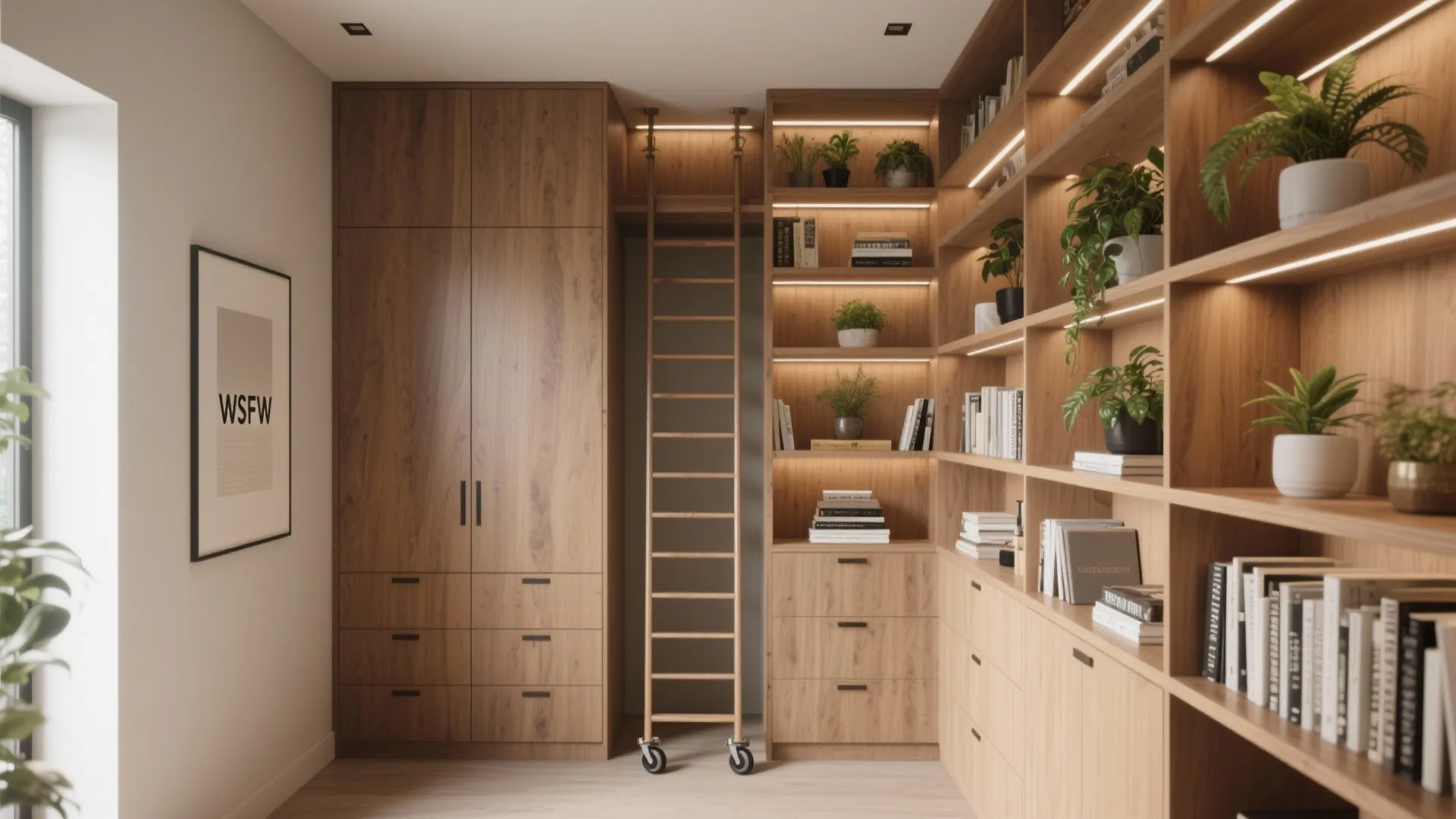 2. Make vertical storage a design feature