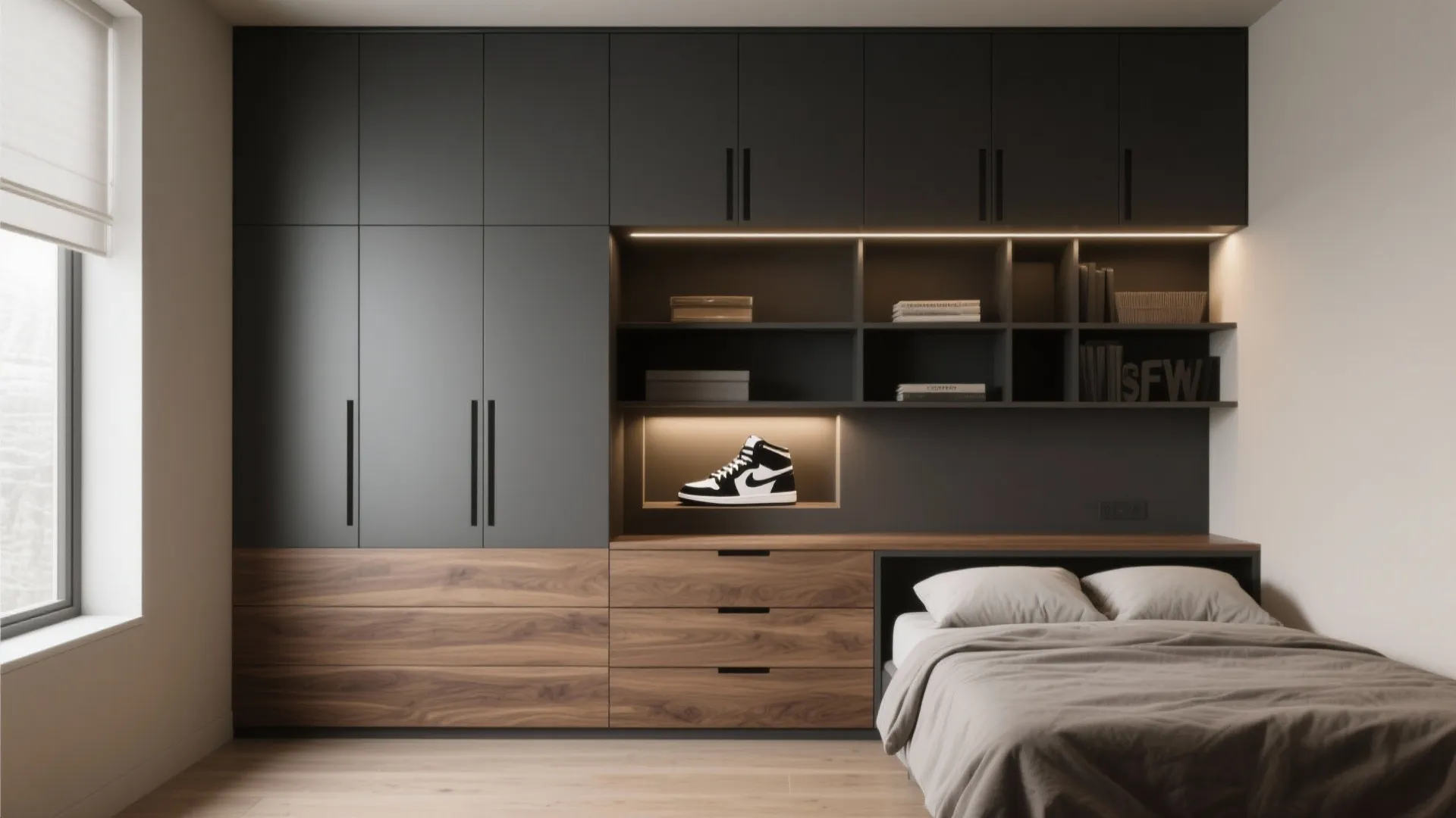1. Vertical storage that reads as design