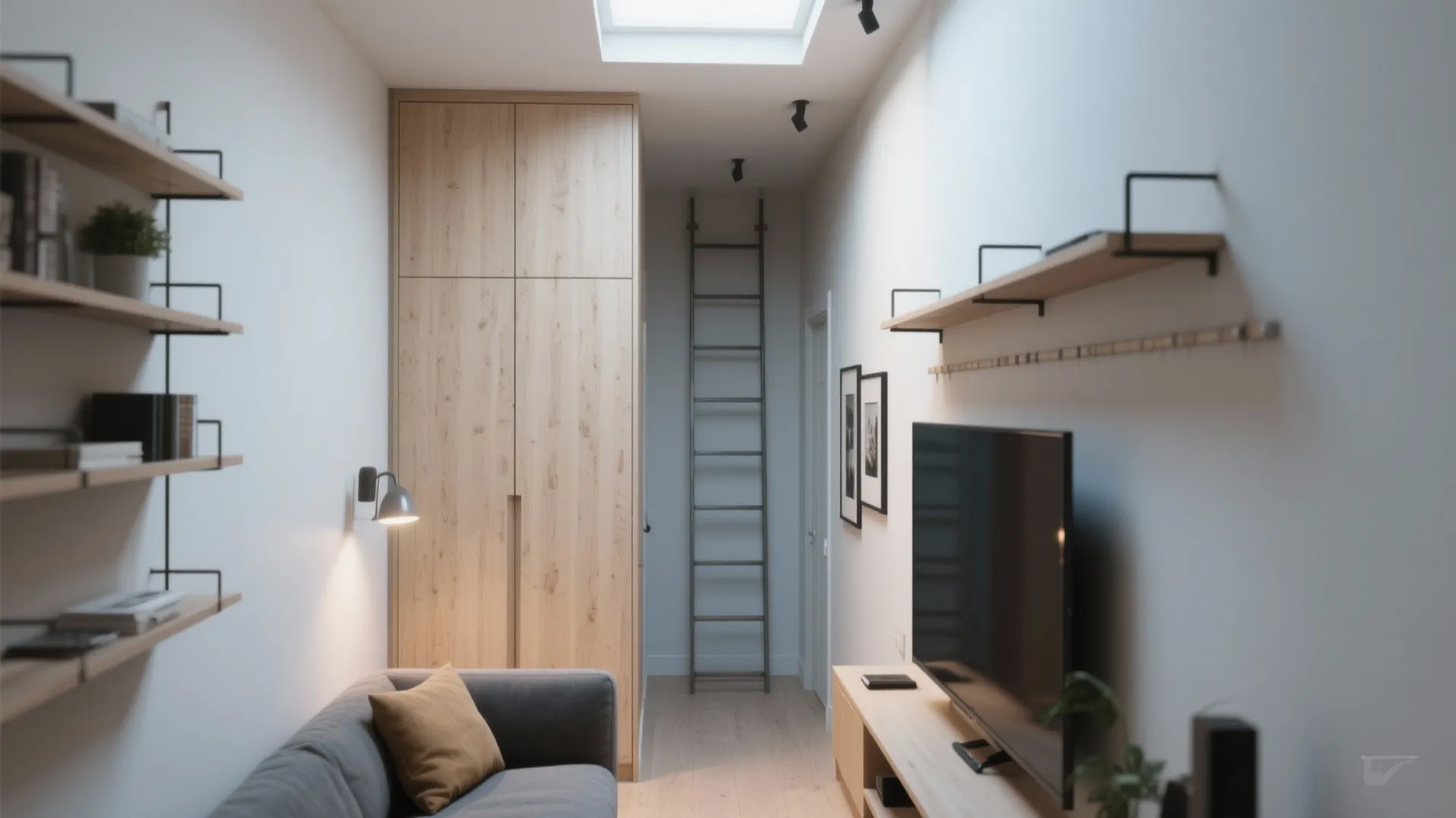 4. Go vertical: slim storage up, not out