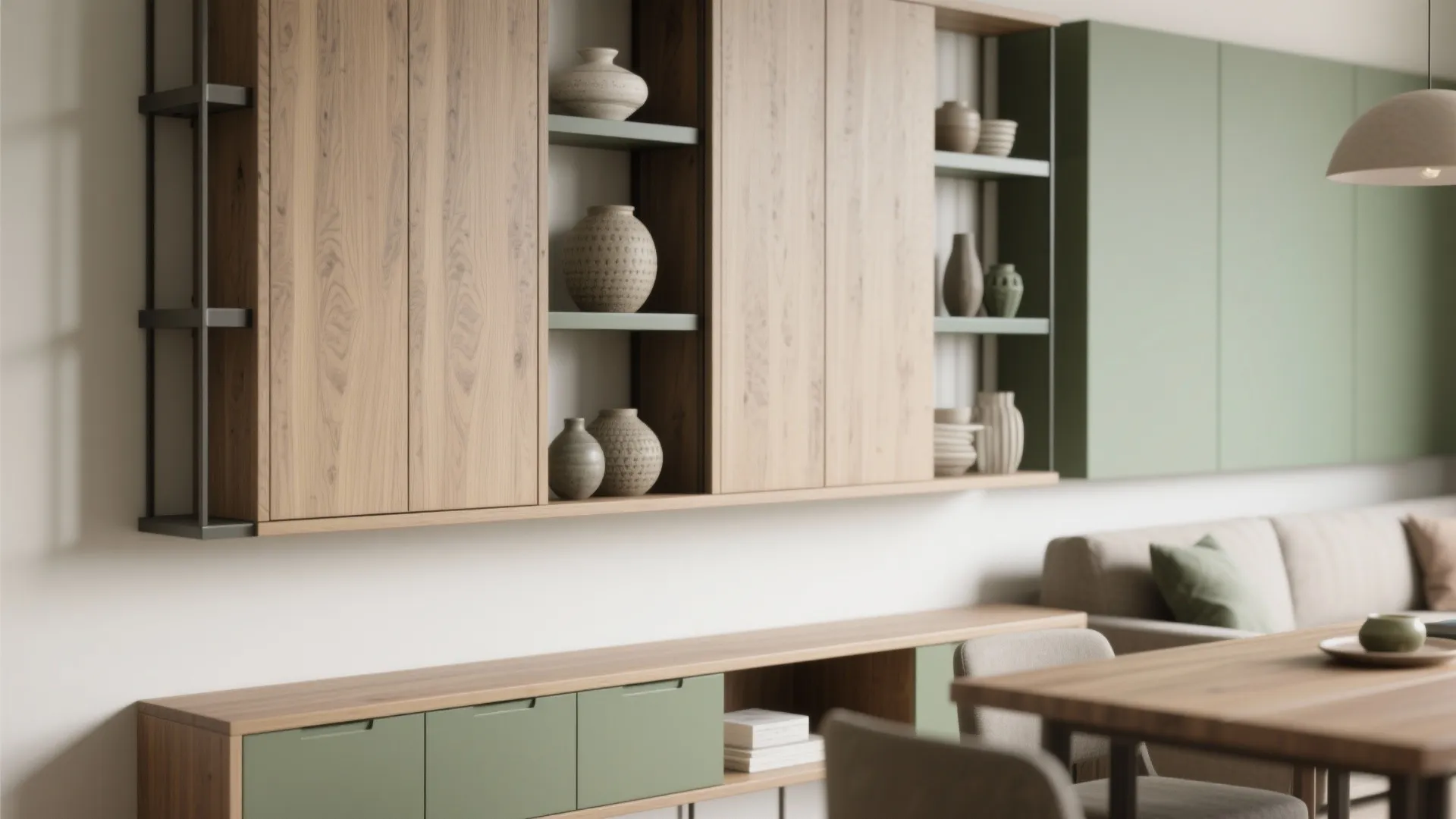 4. Vertical storage and slim-profile furniture