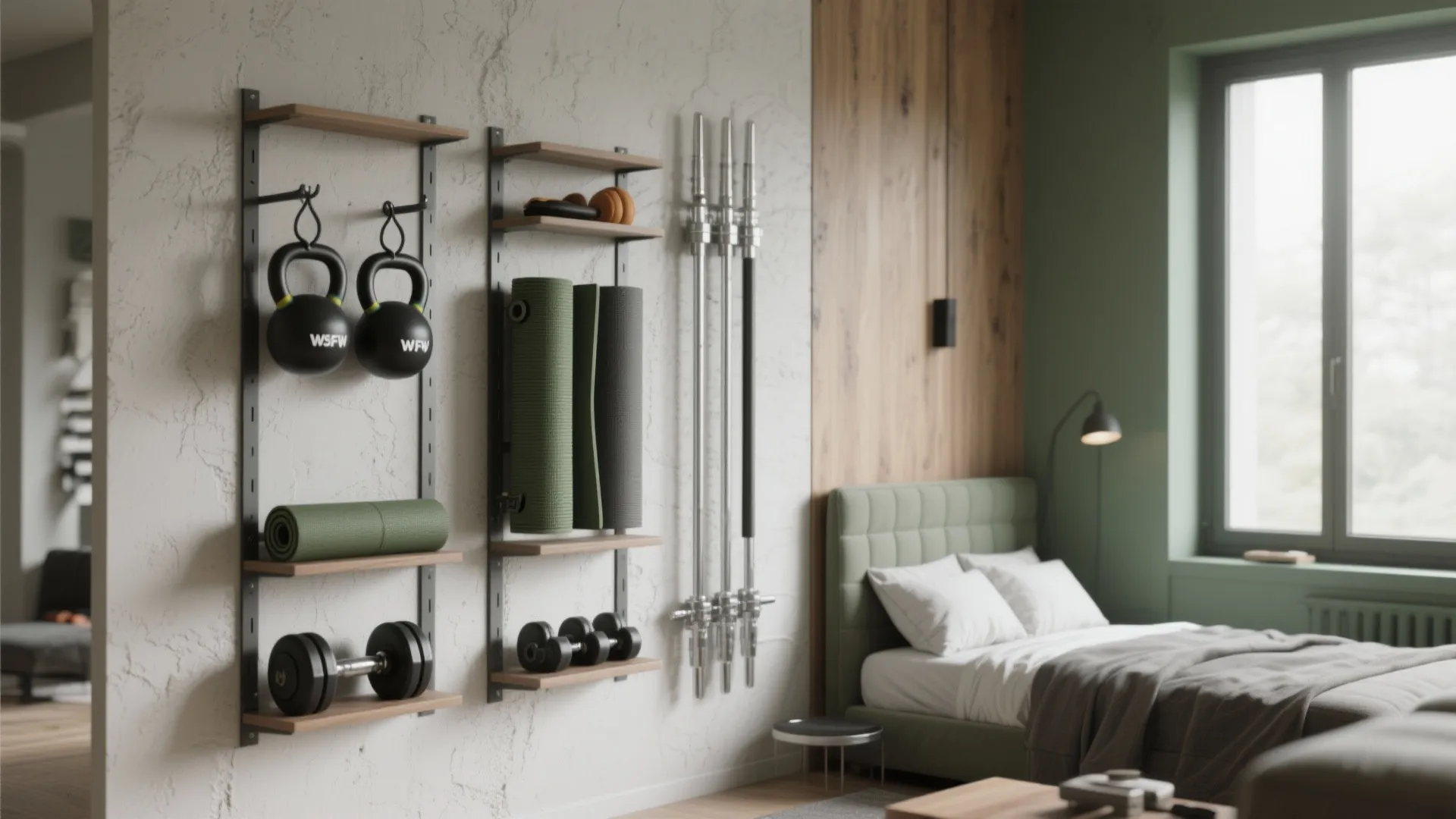 2. Vertical Storage and Wall-Mounted Racks