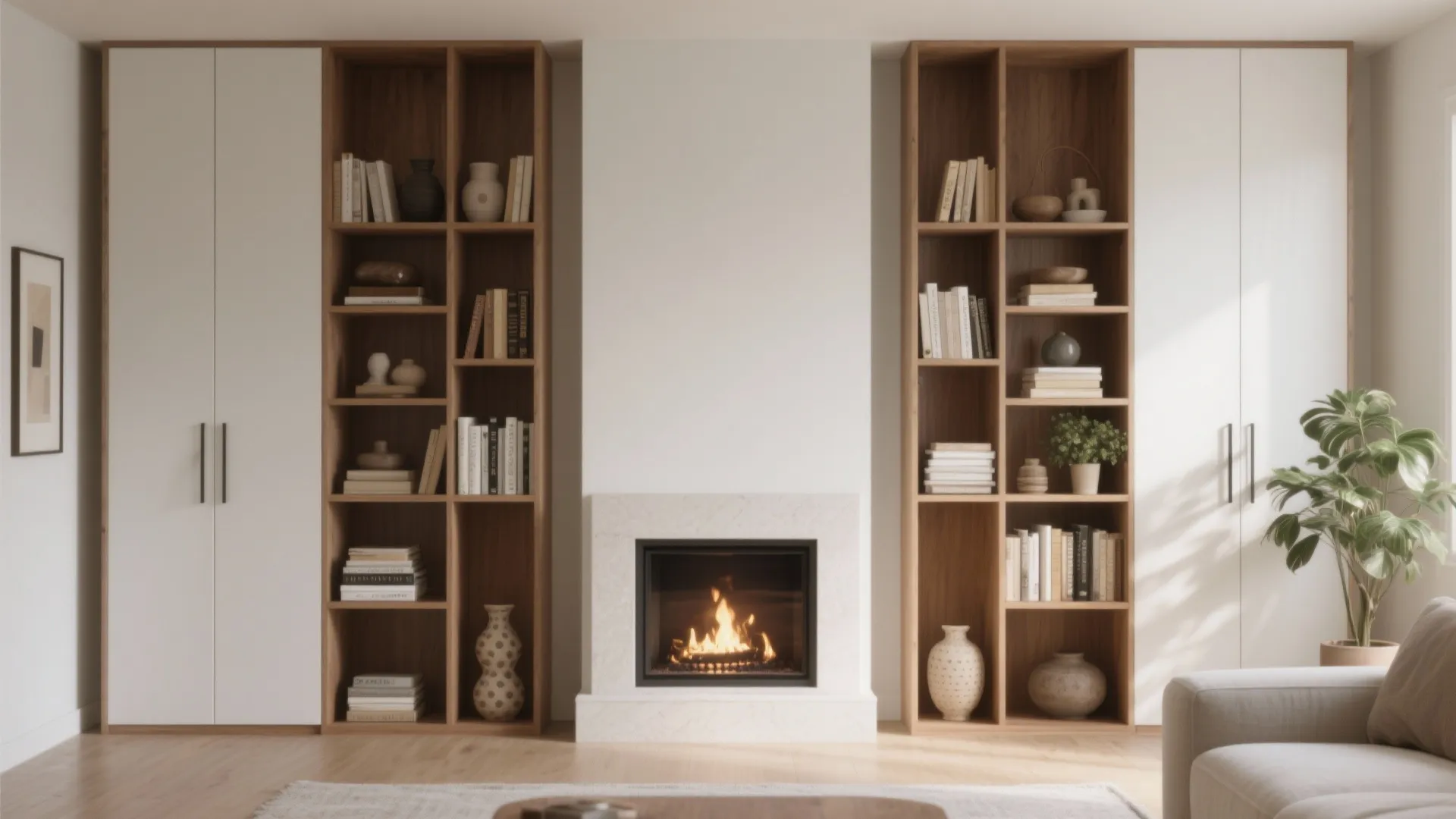 2. Choose vertical storage to free floor space