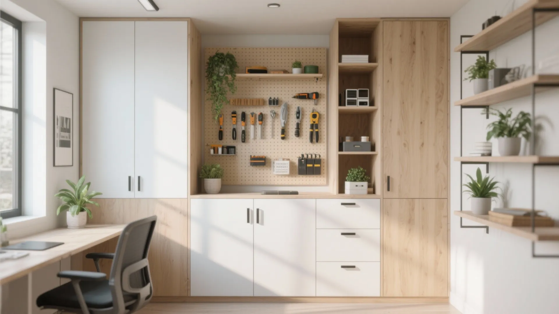 1. Vertical storage that breathes