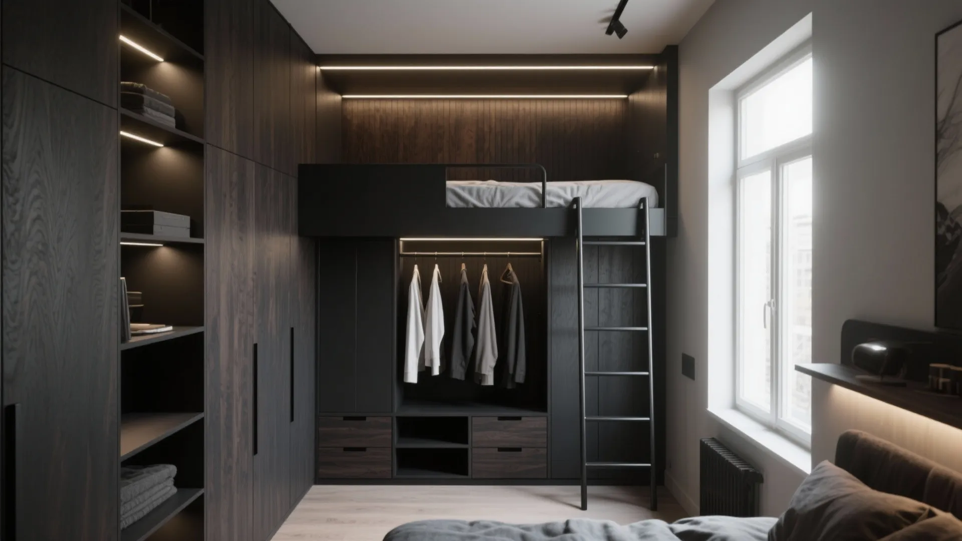 1. Go vertical: storage, lofting, and wall systems