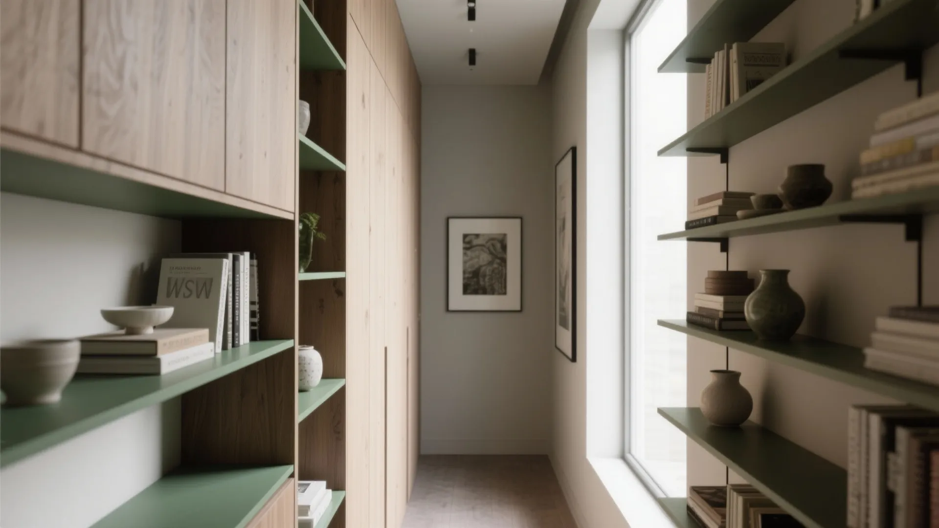 3. Vertical storage and gallery walls