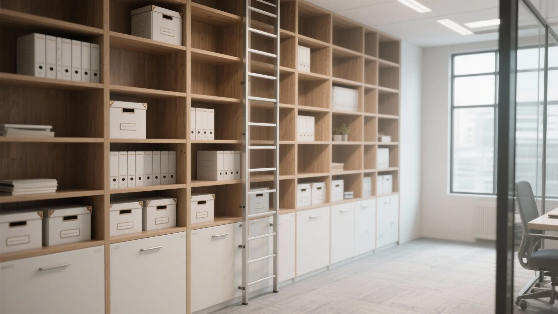 2. Go vertical — storage that climbs the wall