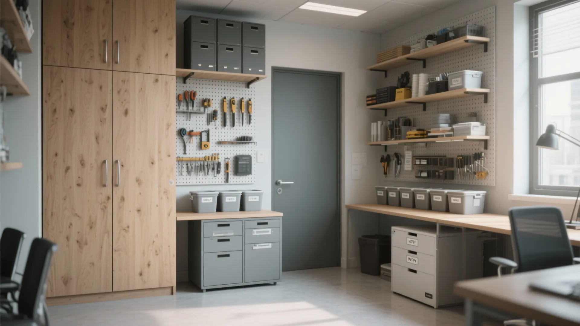 Smart Vertical Storage and Multi-Use Surfaces