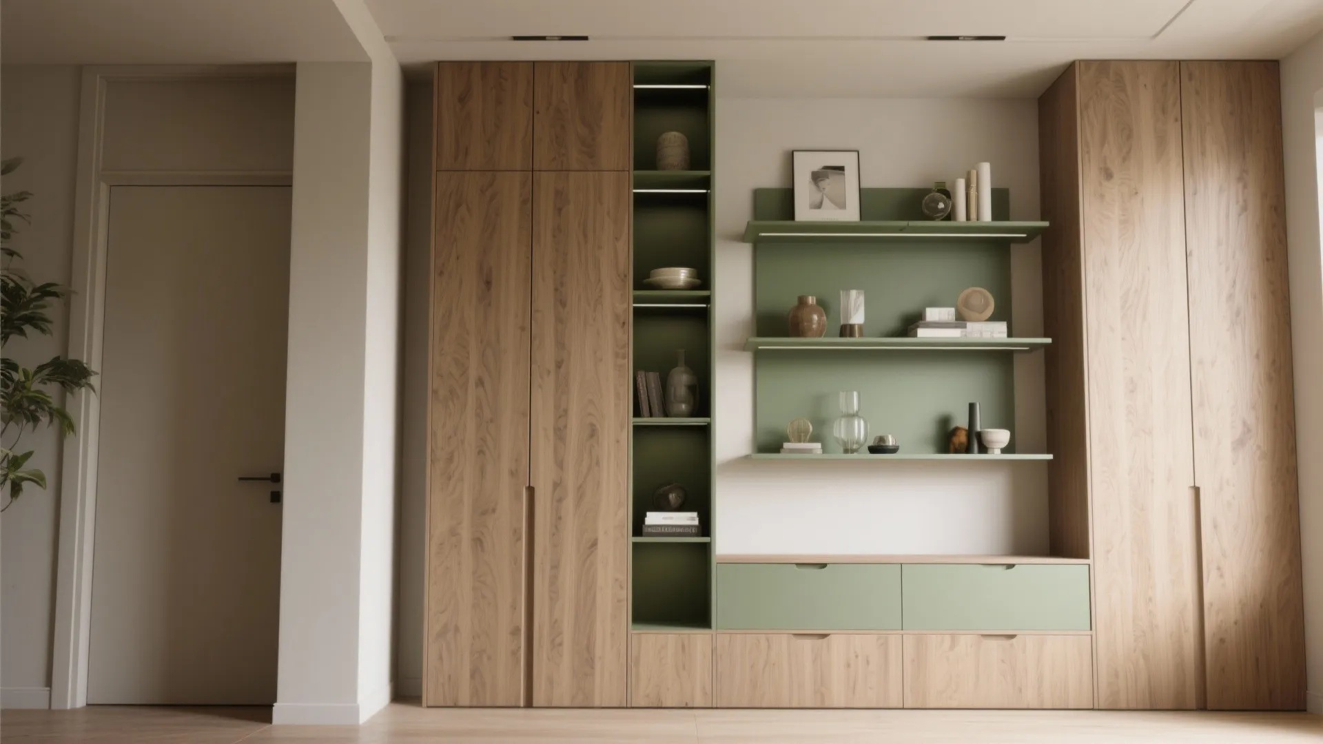 4. Go vertical: storage towers and open shelves