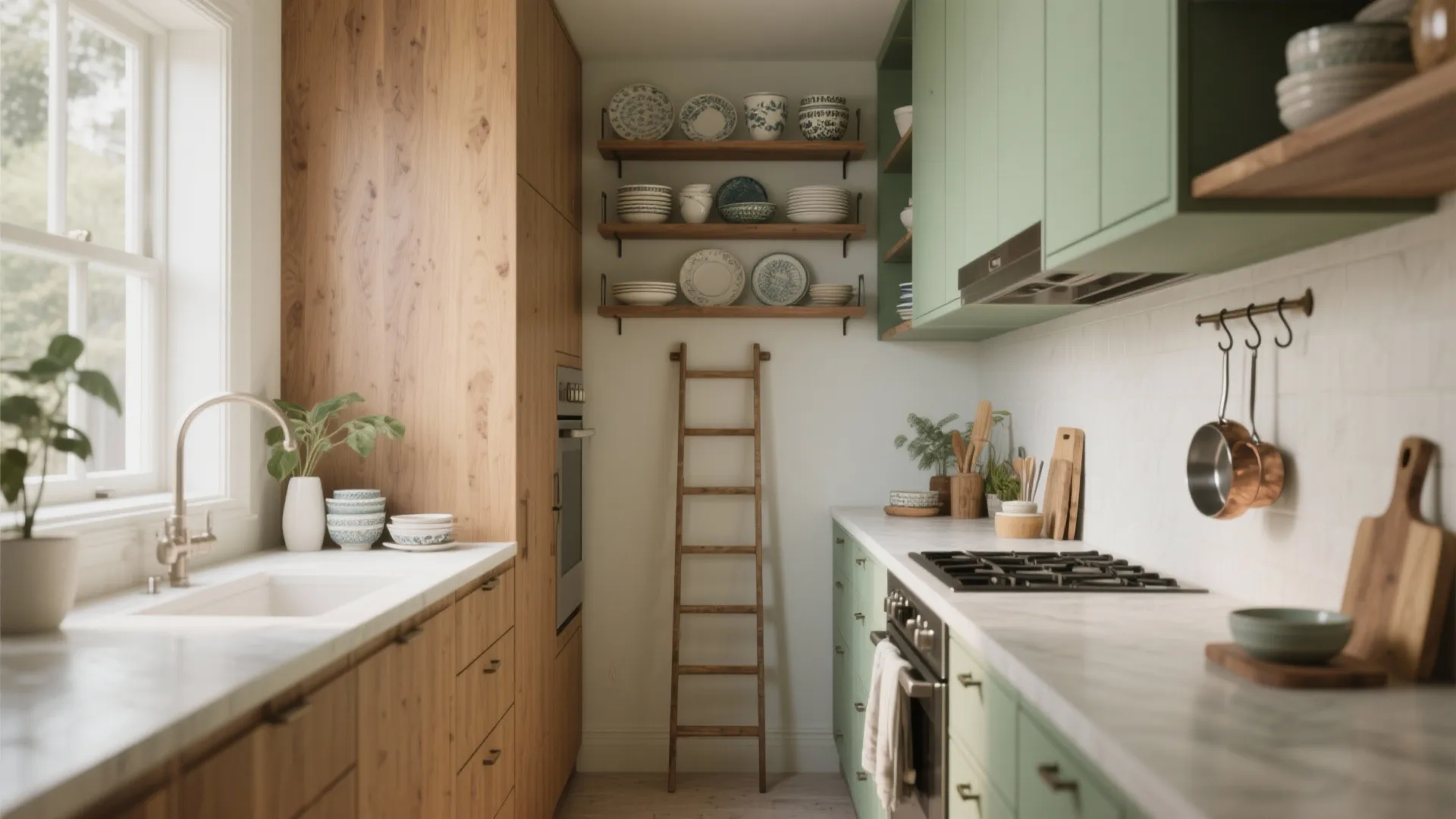 2. Go Vertical: Shelves, Hooks, and Cabinets to the Ceiling