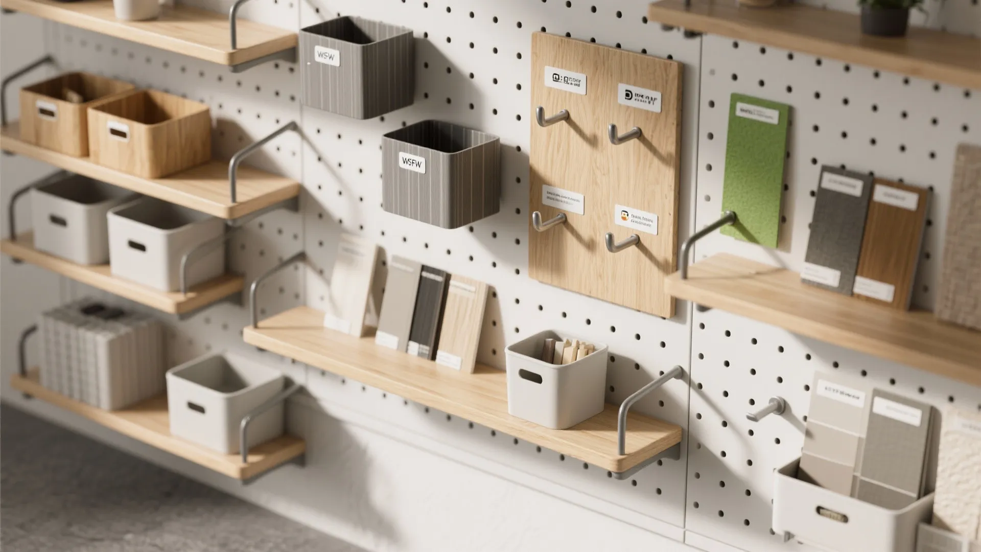3. Vertical storage and open shelving