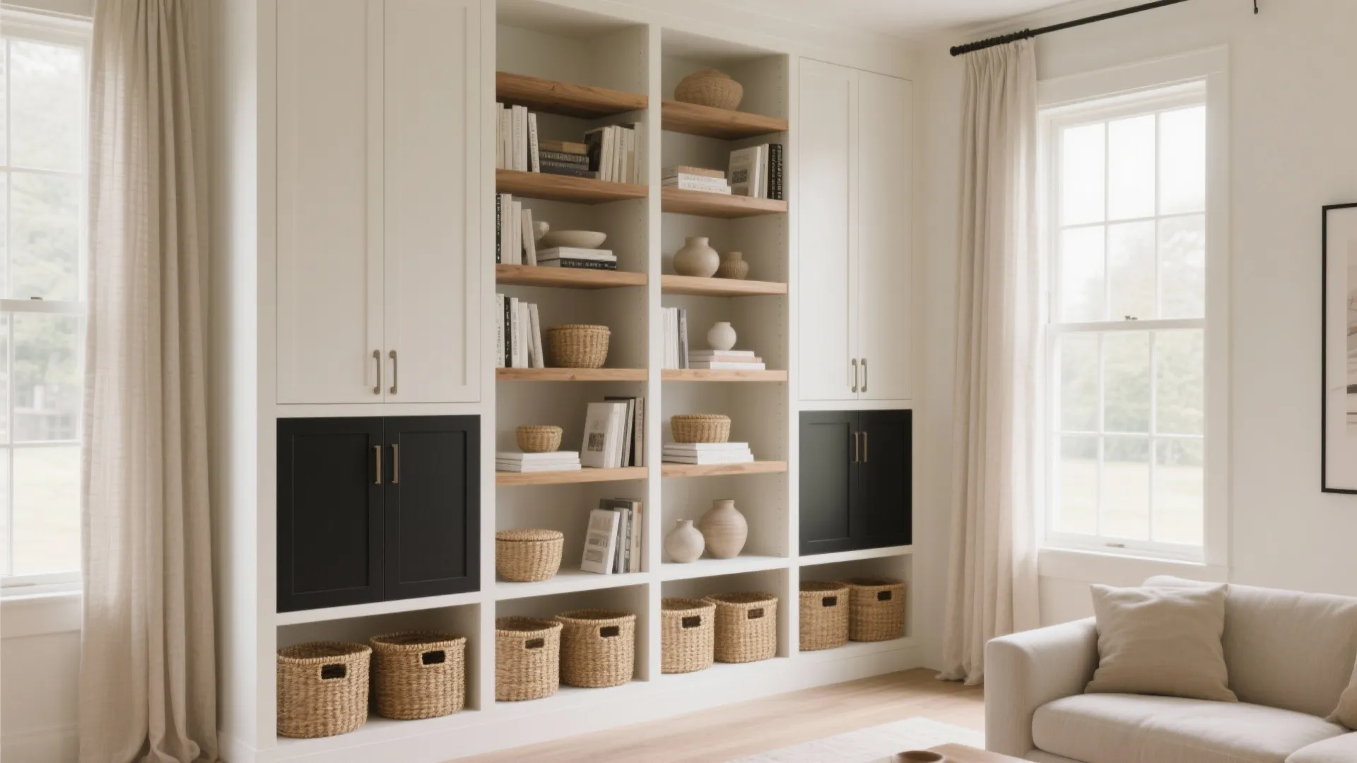 Build Storage Up: Baskets, Built-Ins, and Vertical Lines