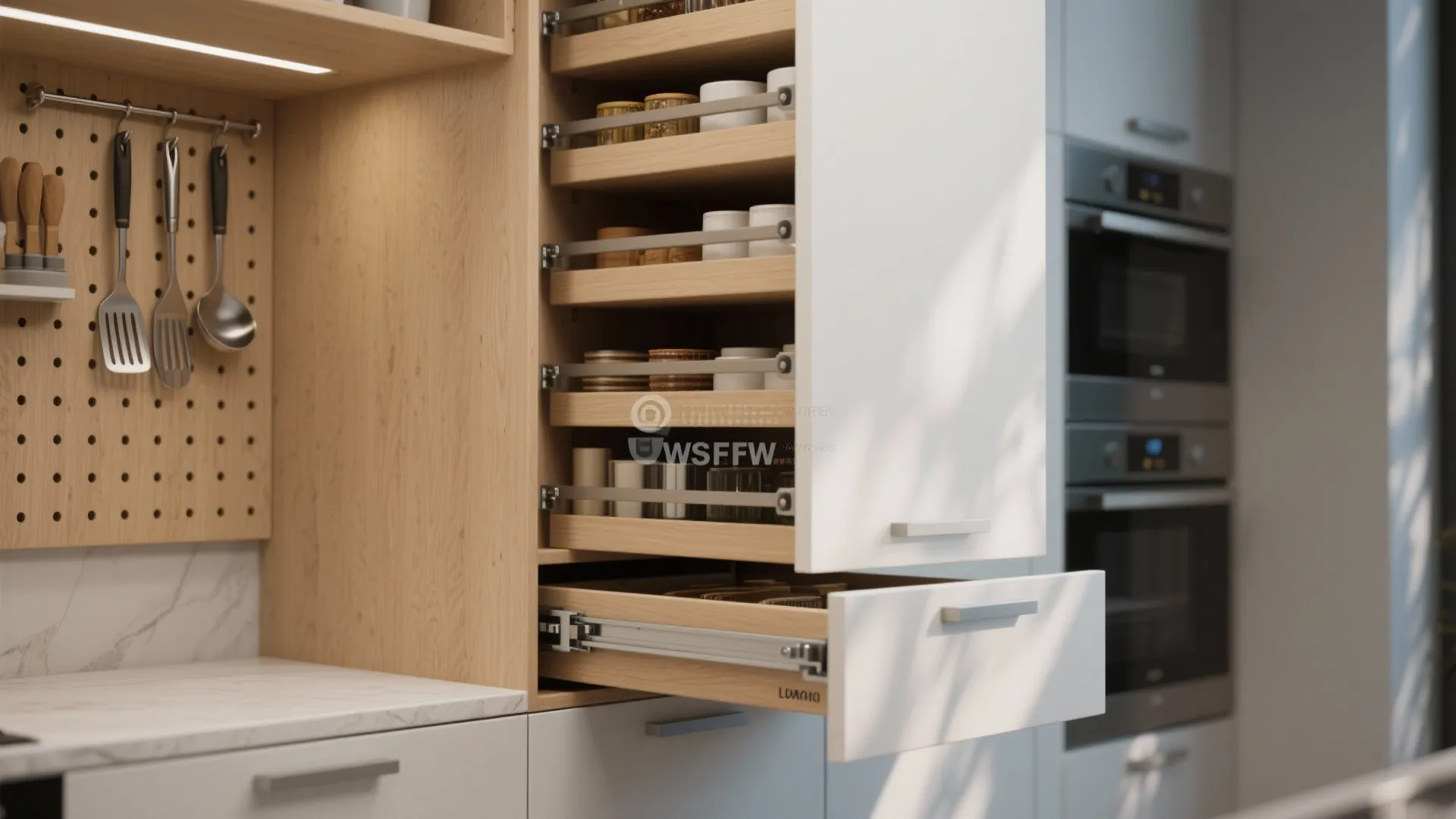 3. Vertical storage and pull-out solutions