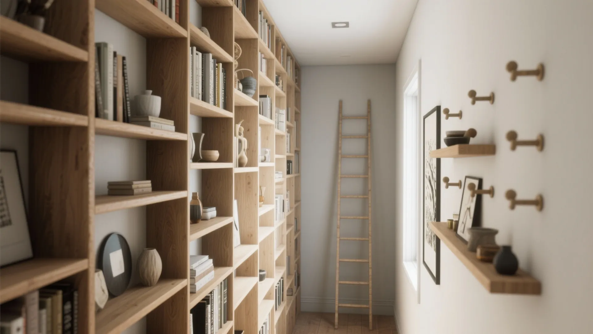 2. Vertical storage as furniture