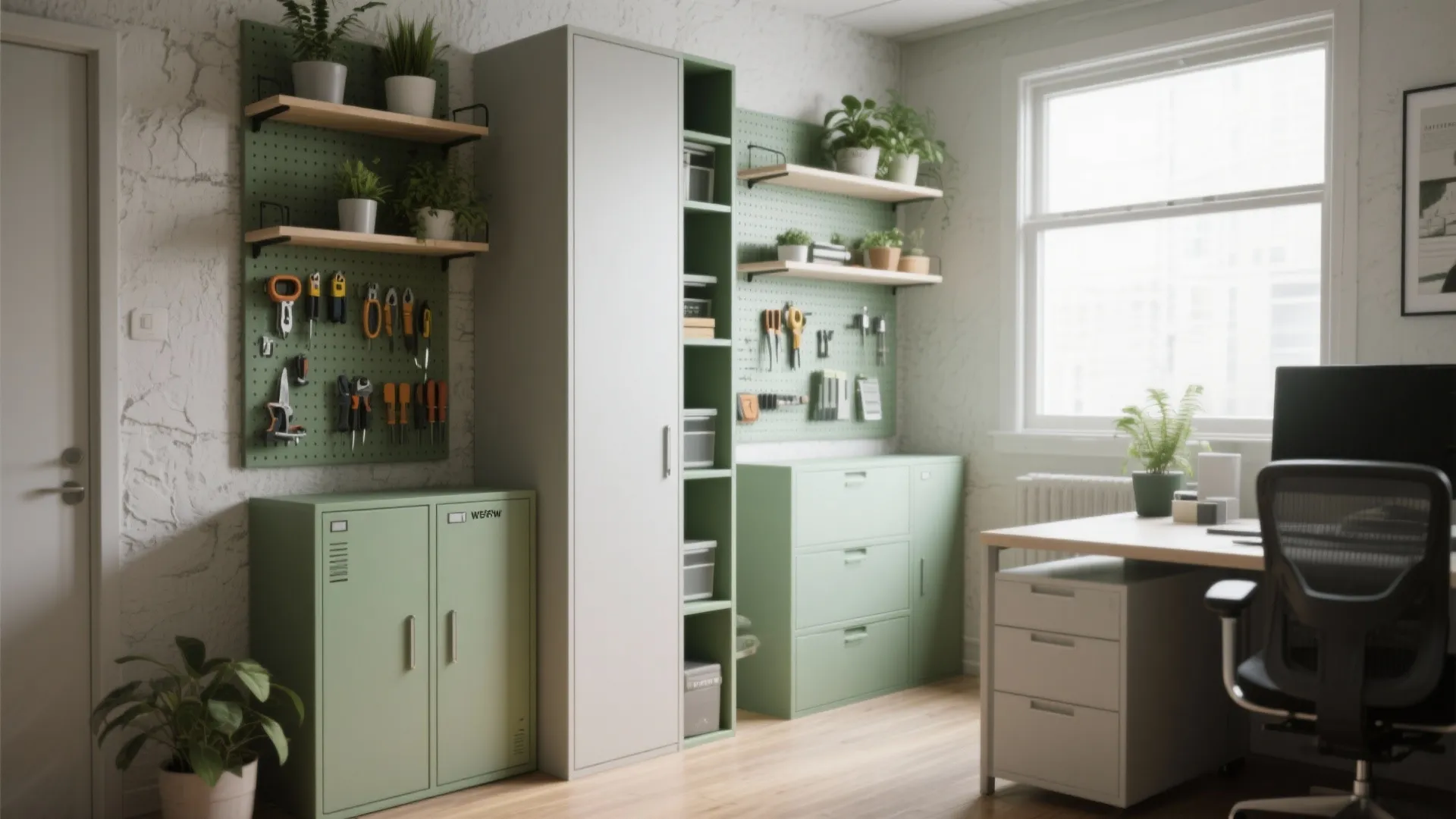 2. Vertical storage: think up, not out