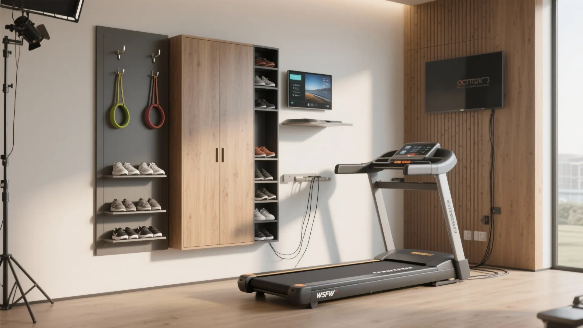 2. Go vertical with storage and screens