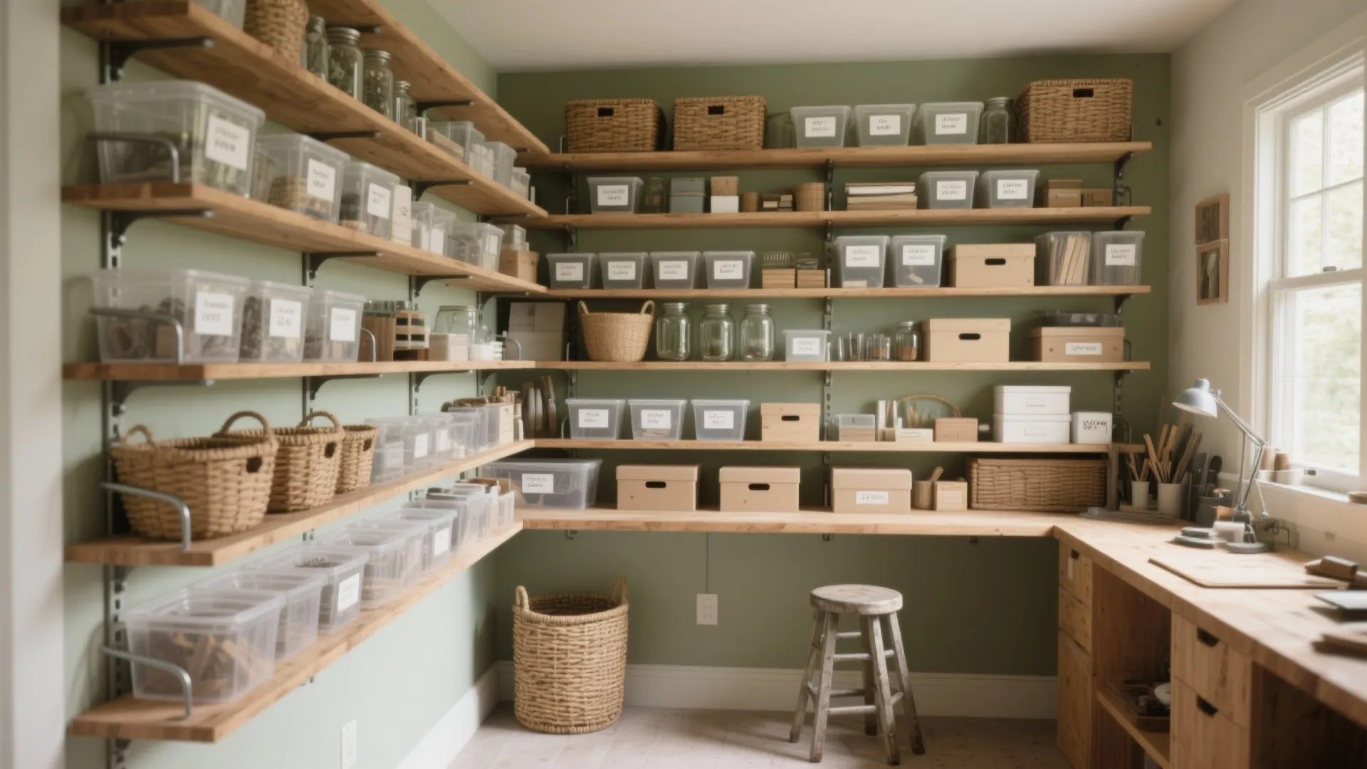 1. Own the vertical — wall storage and hanging systems