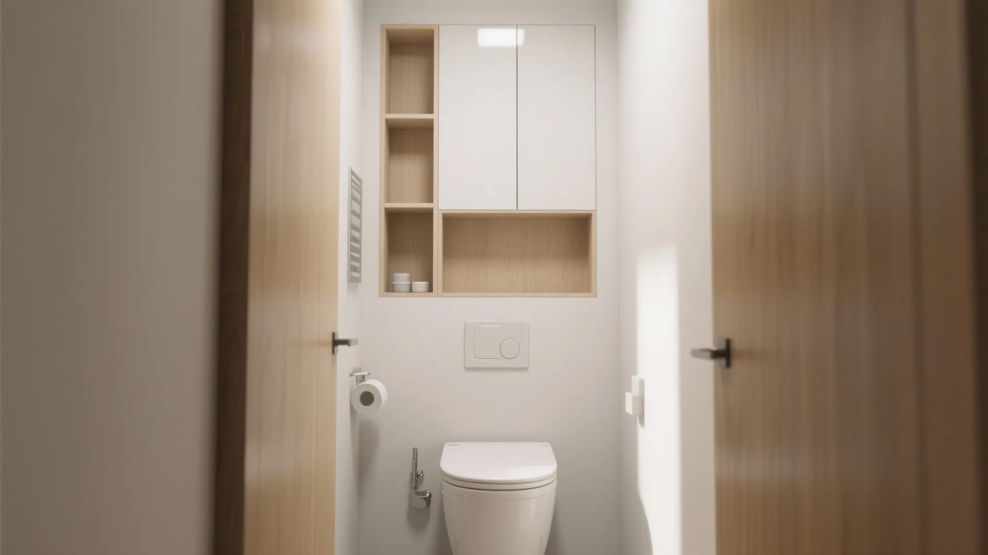 1. Go vertical with slim storage