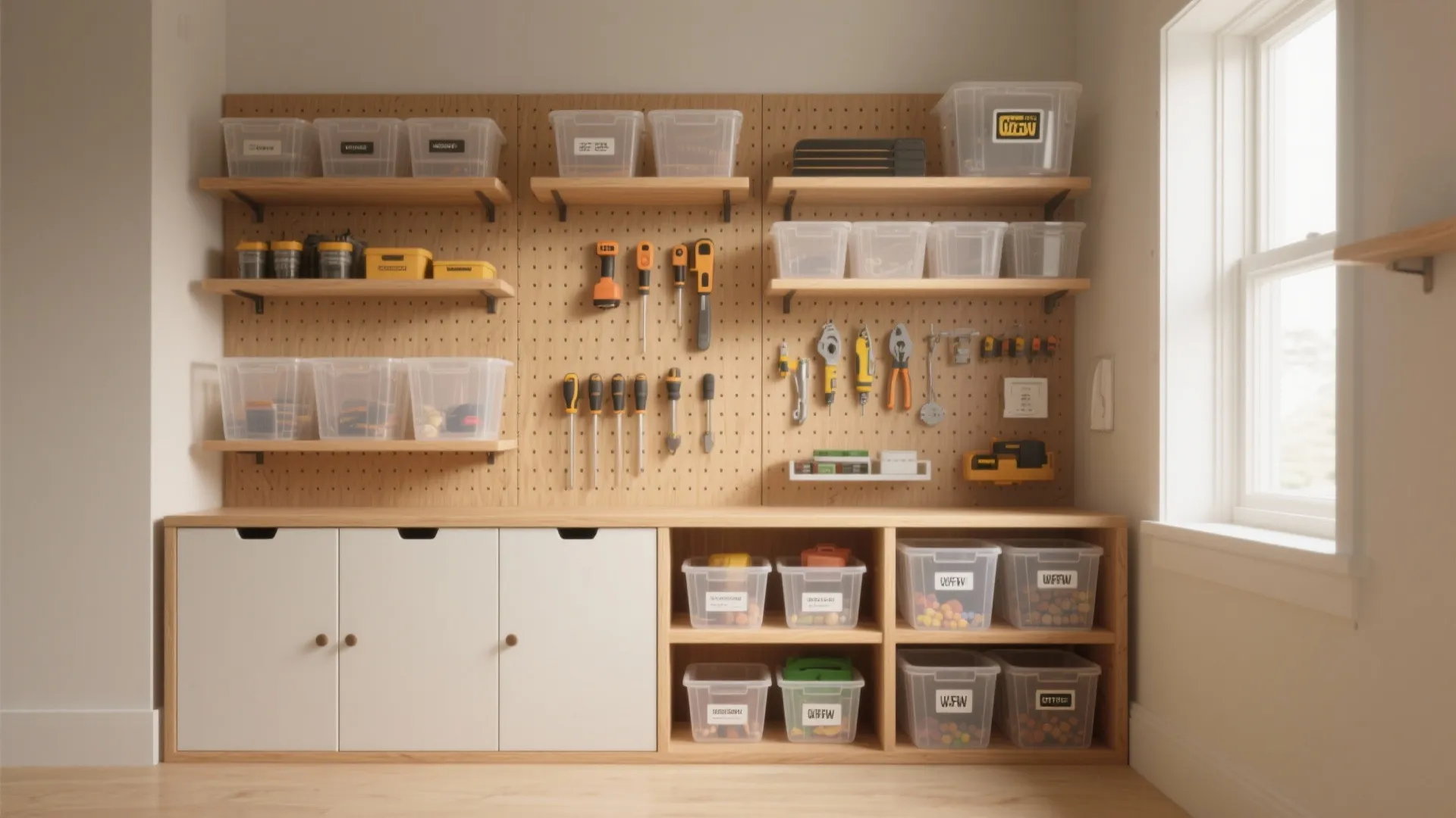 2. Vertical Storage and Display Wall