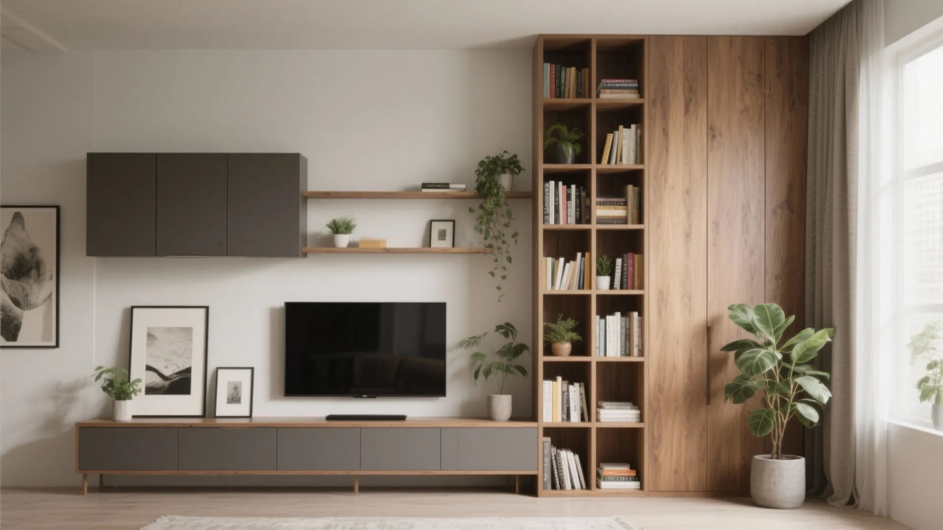 4. Embrace vertical storage and slim media solutions