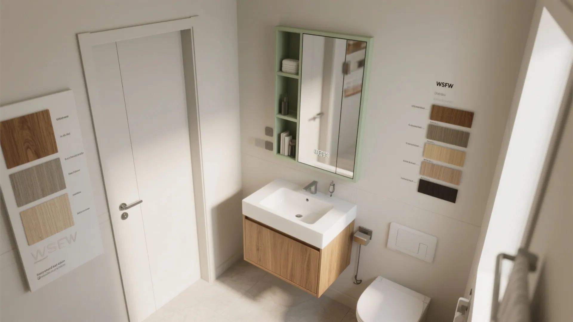 4. Go vertical with storage and slim vanities